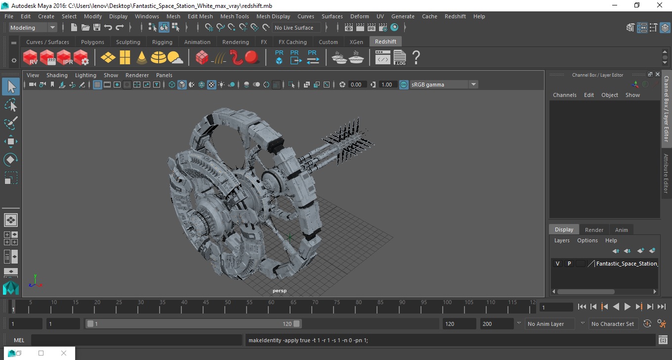 Fantastic Space Station White 3D model