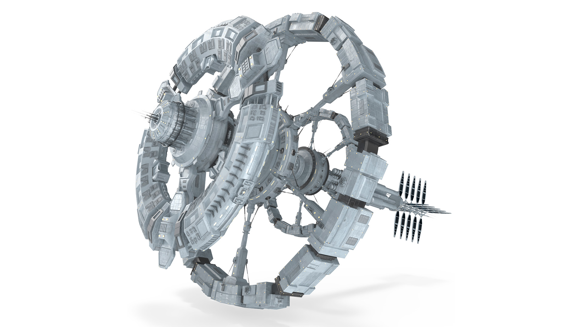 Fantastic Space Station White 3D model