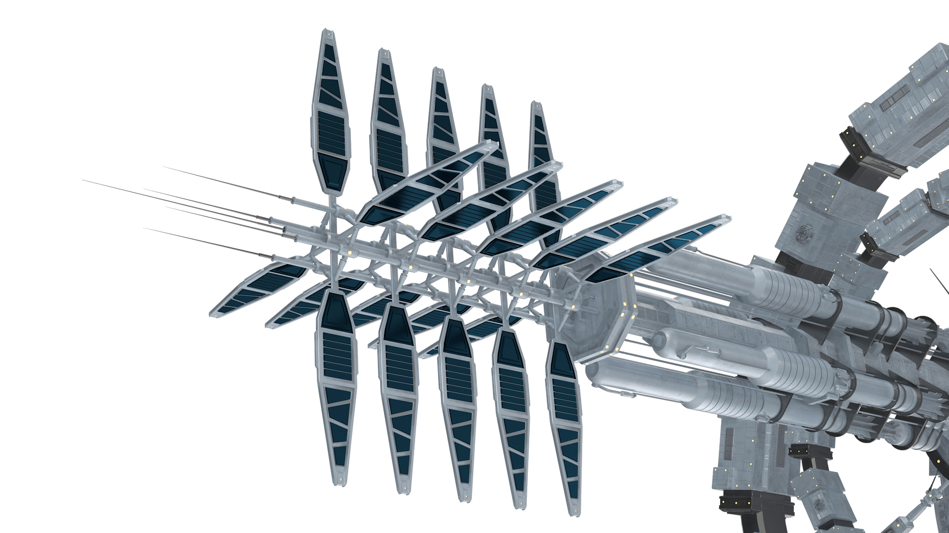 Fantastic Space Station White 3D model