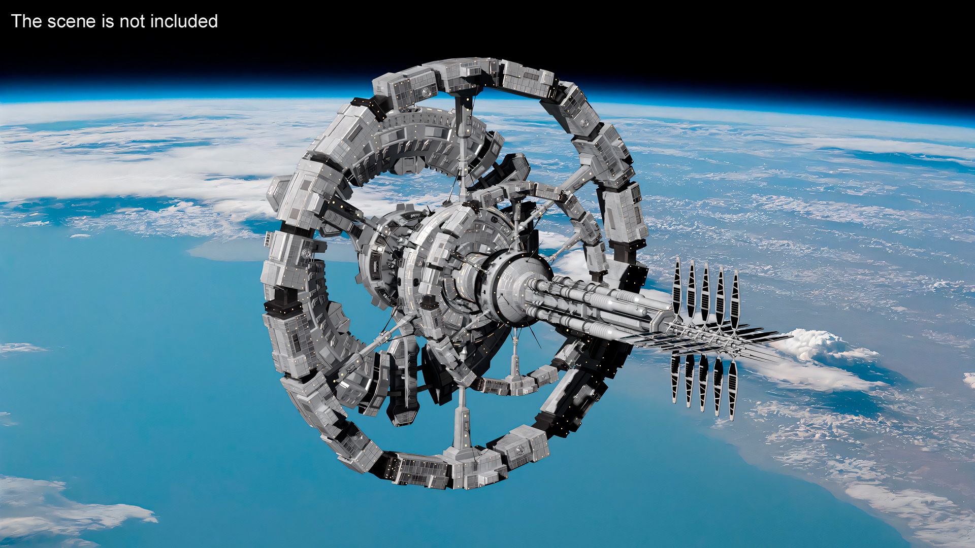 Fantastic Space Station White 3D model