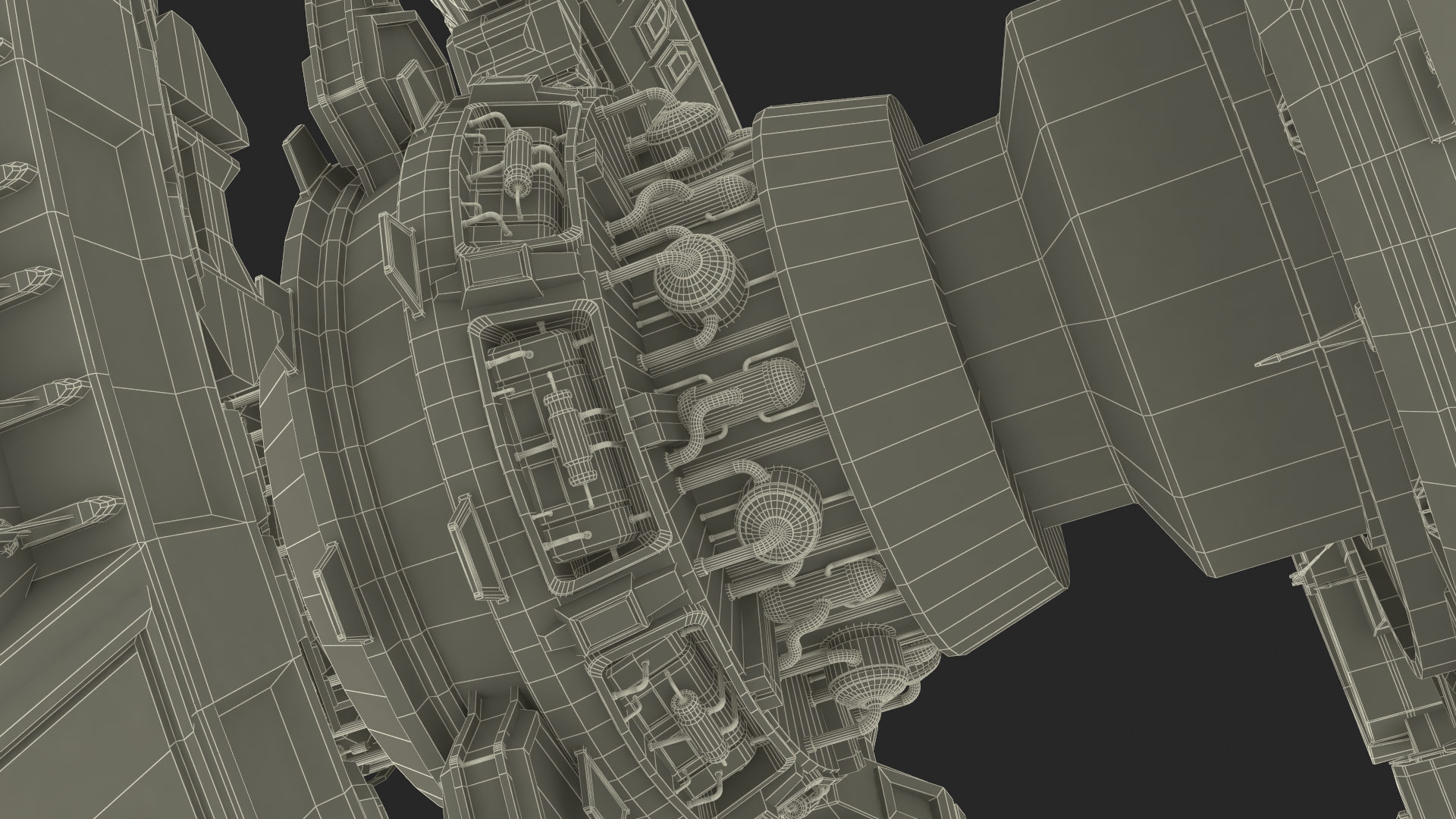 Fantastic Space Station White 3D model