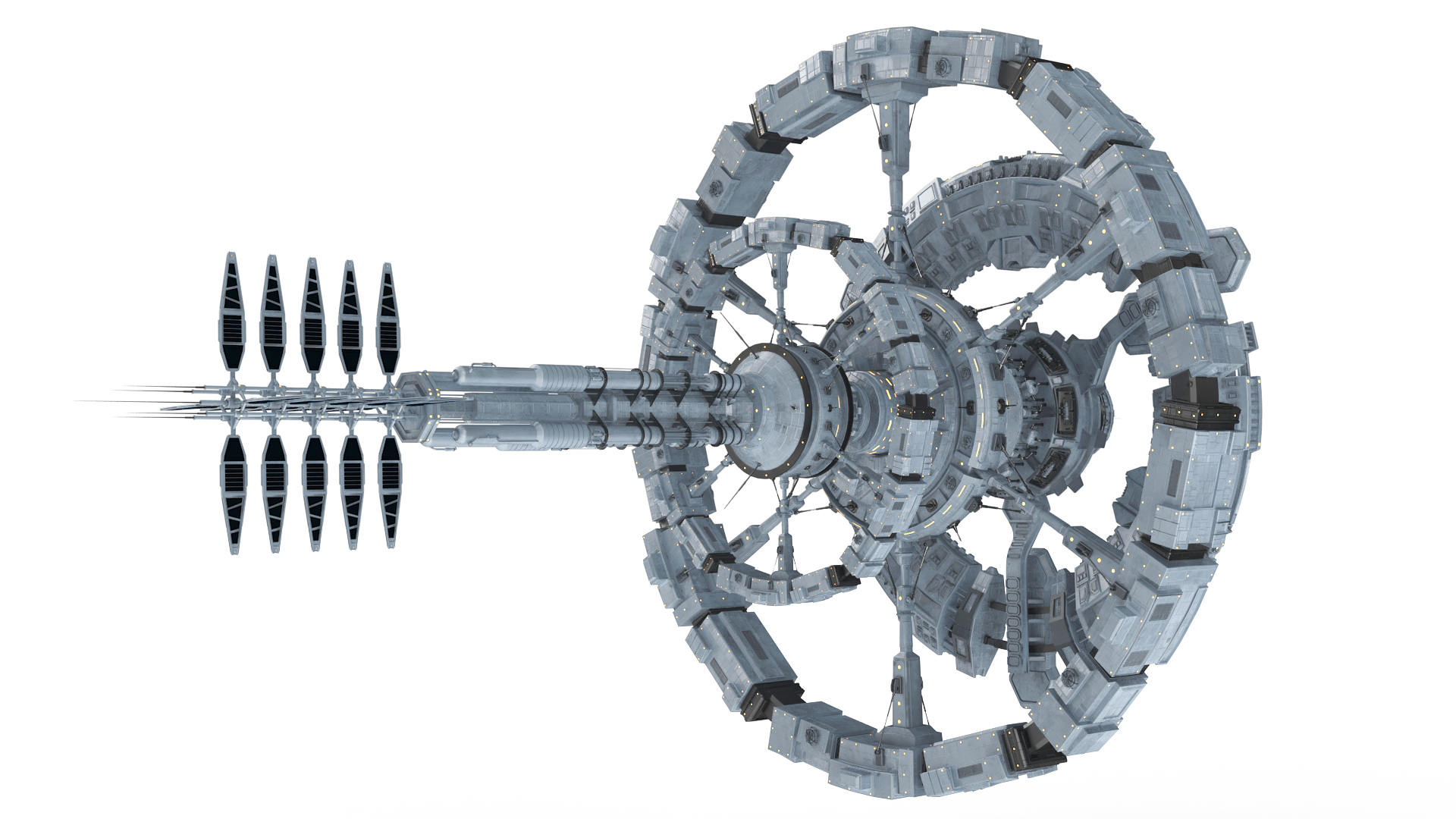 Fantastic Space Station White 3D model