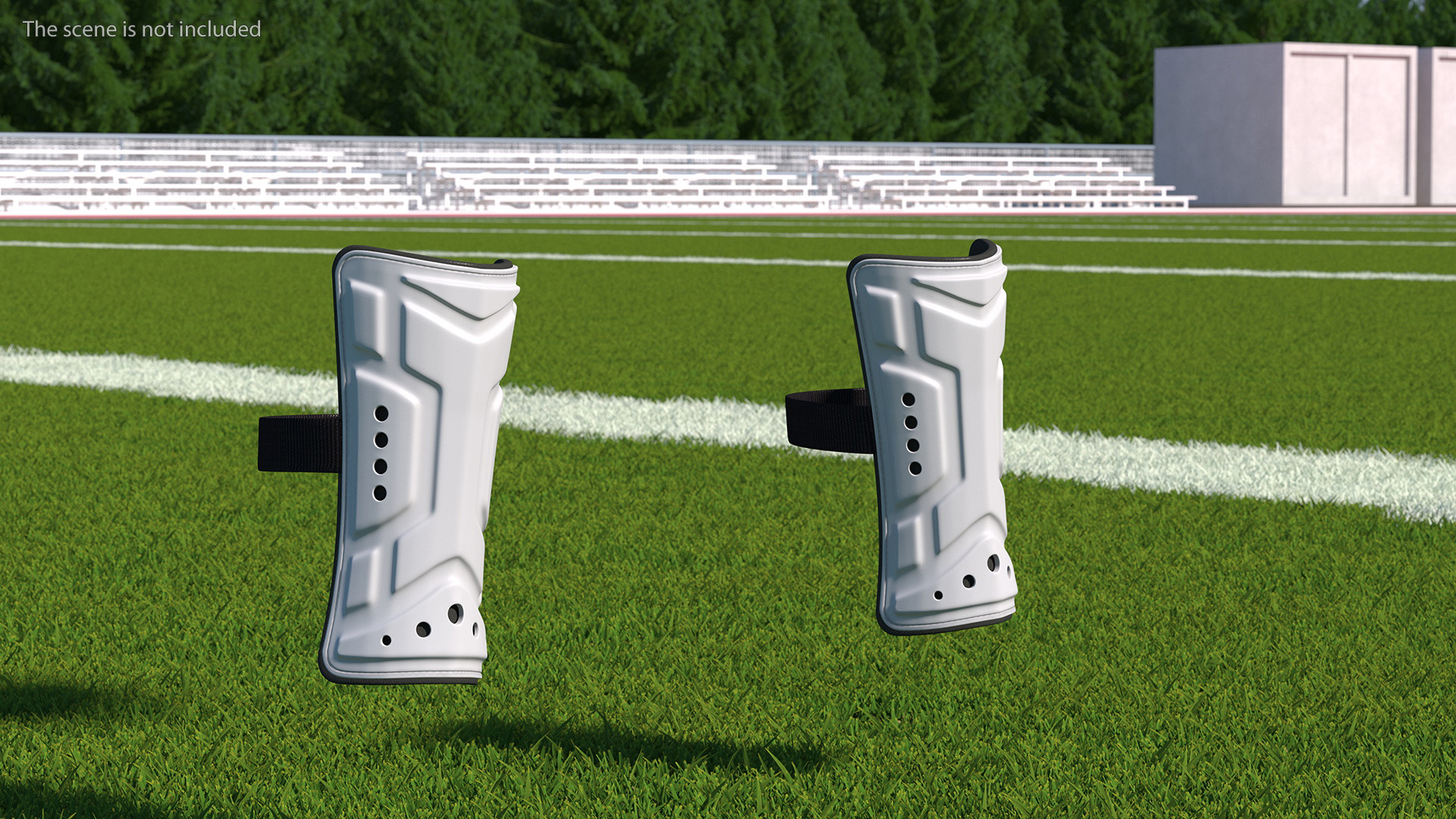 Soccer Uniform and Shin Guards Kit 3D model