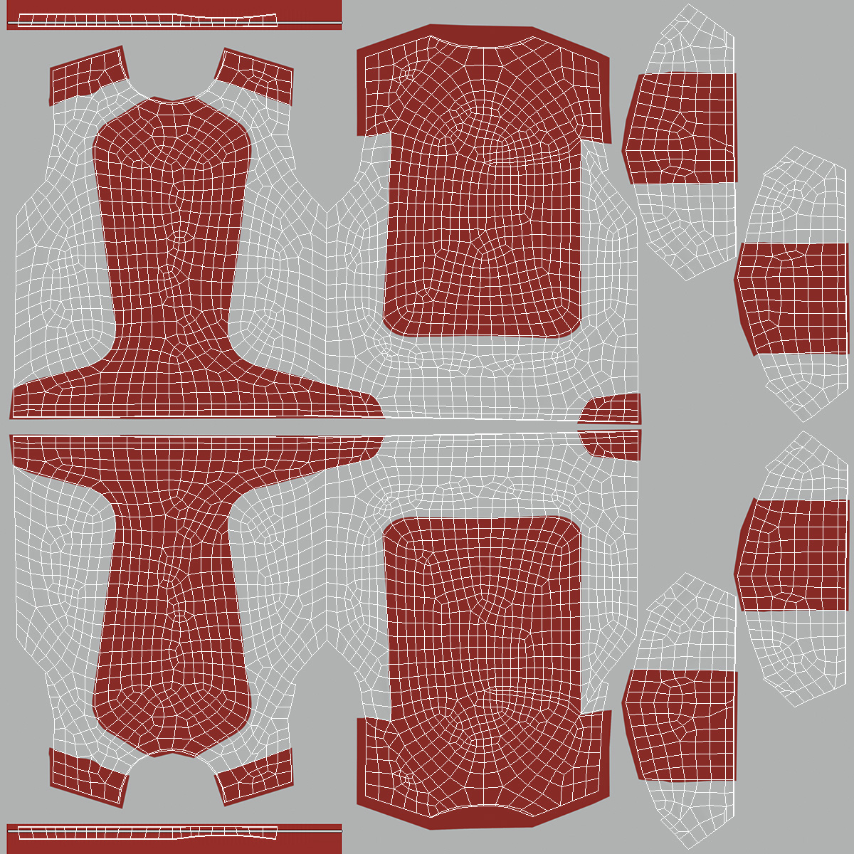 Soccer Uniform and Shin Guards Kit 3D model