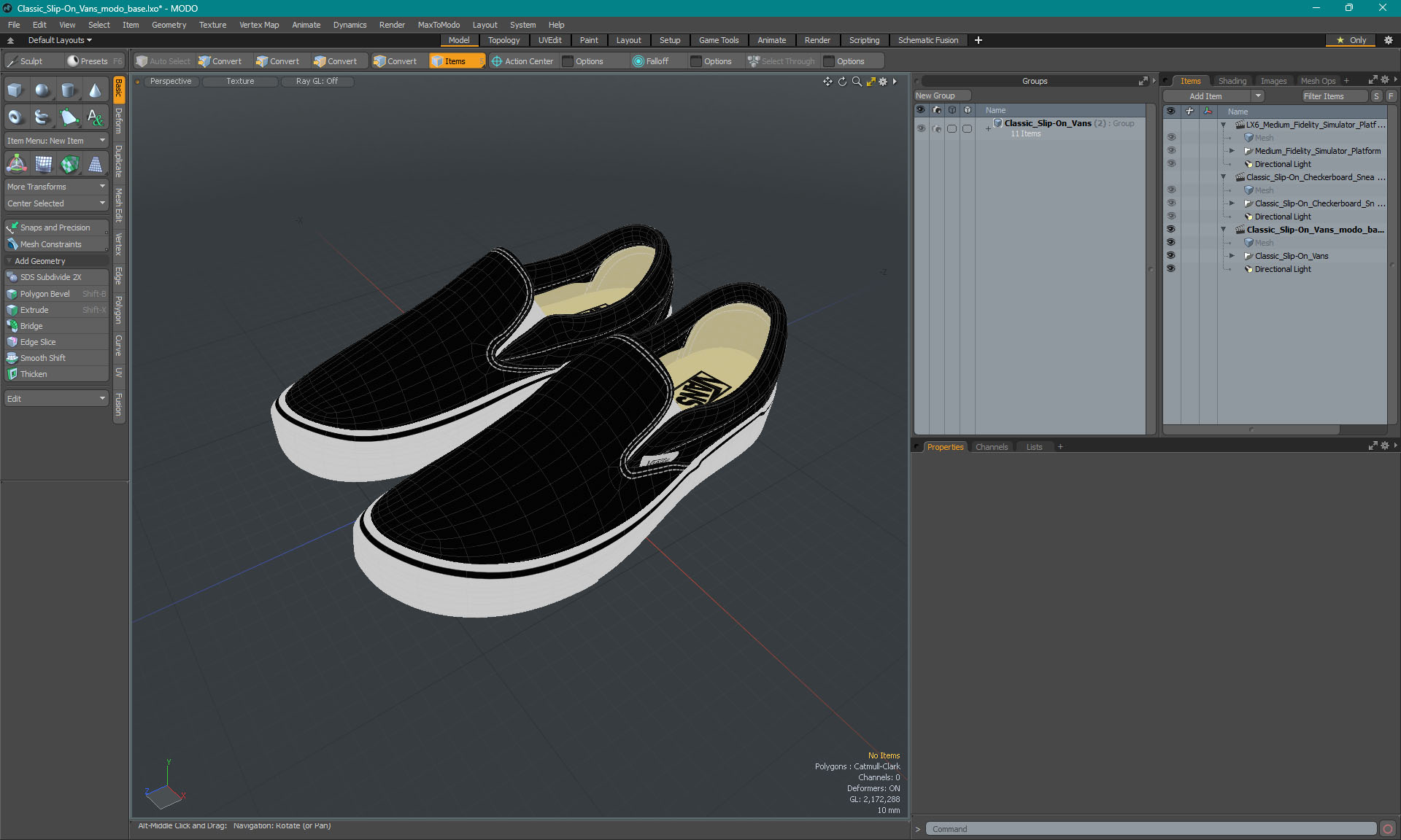 3D model Classic Slip-On Vans
