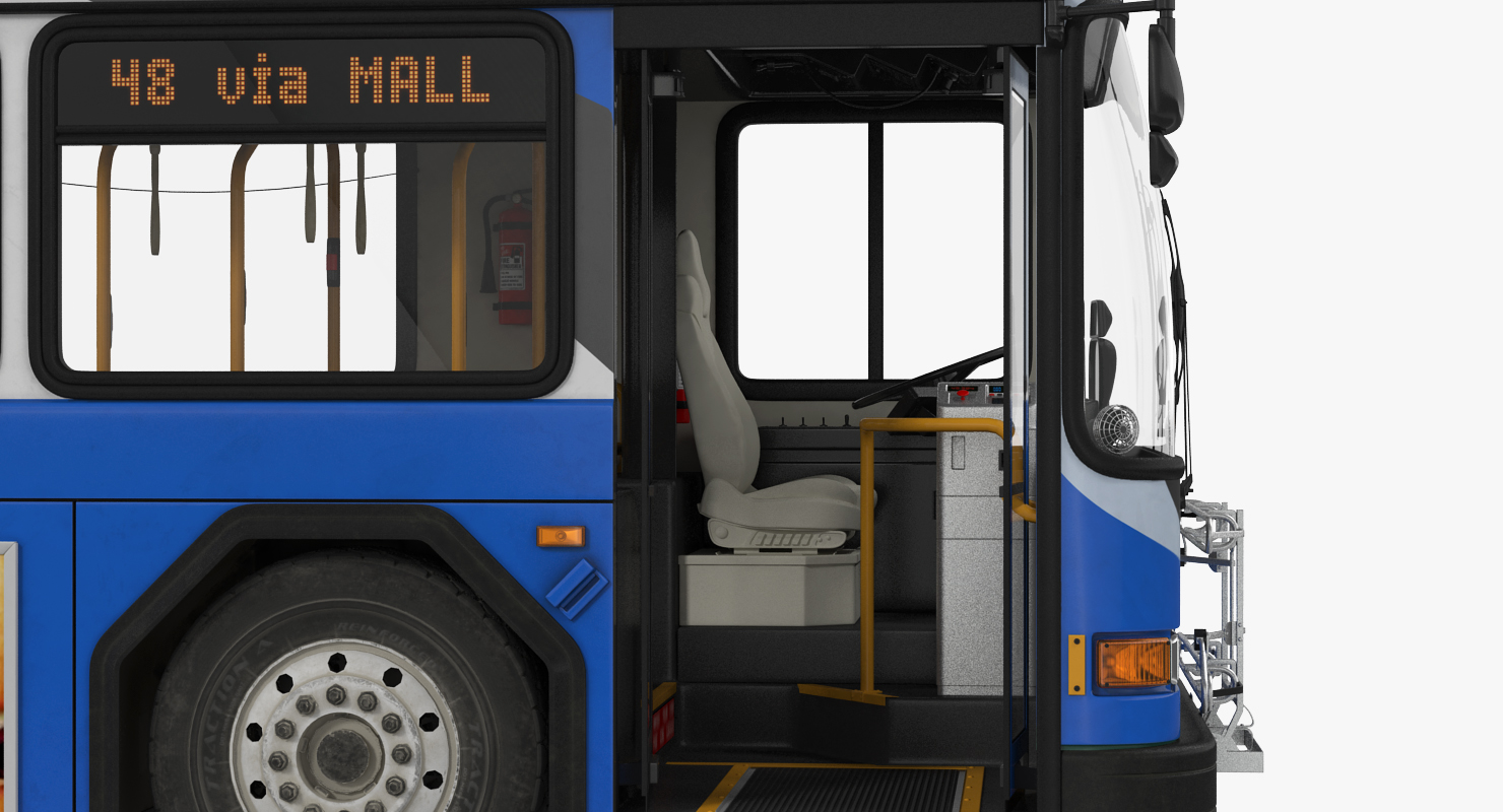 Gillig Advantage Hybrid Bus Intercity Transit Rigged 3D