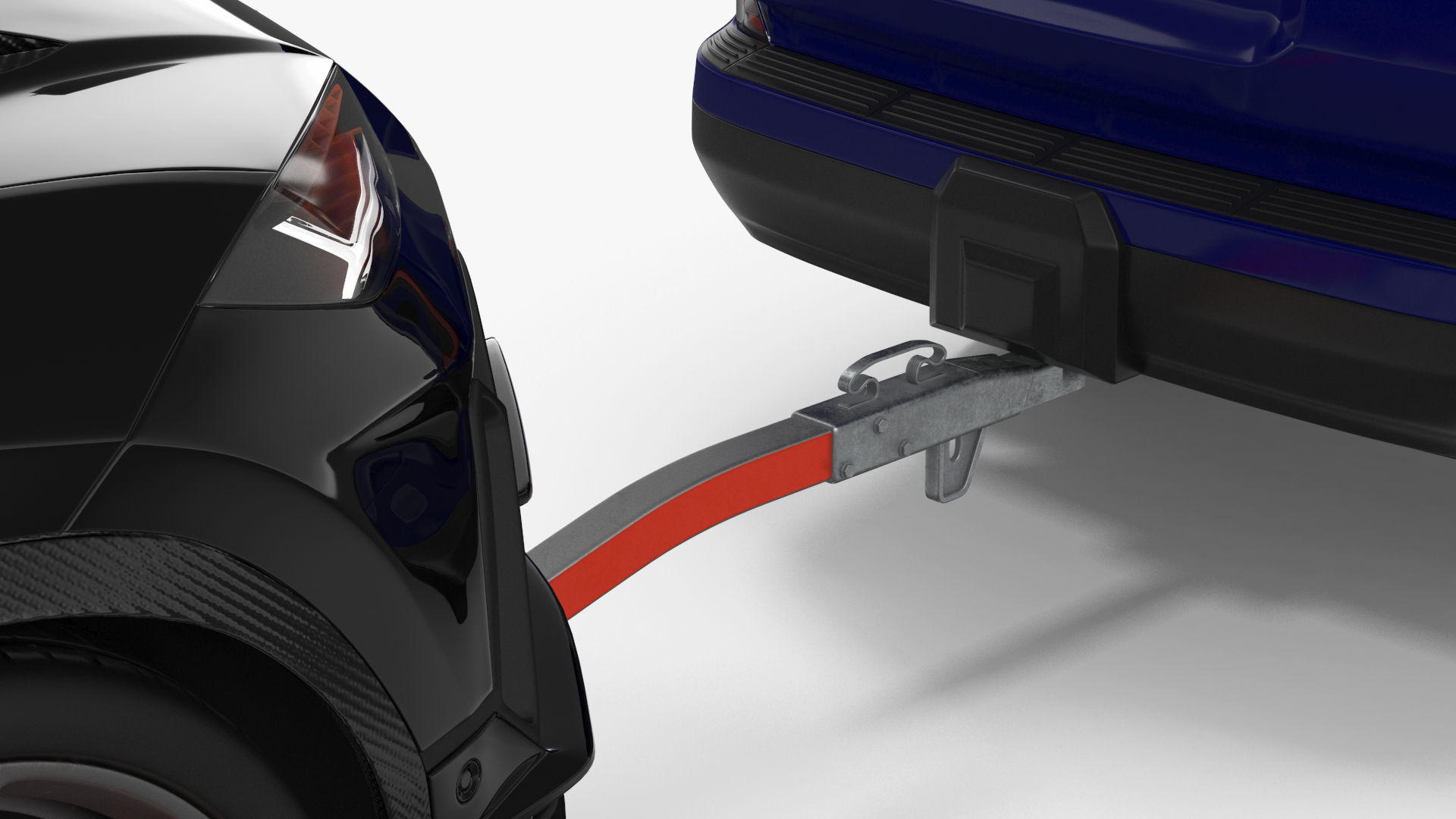 3D model Premium SUV with Tow Dolly and Sport Car