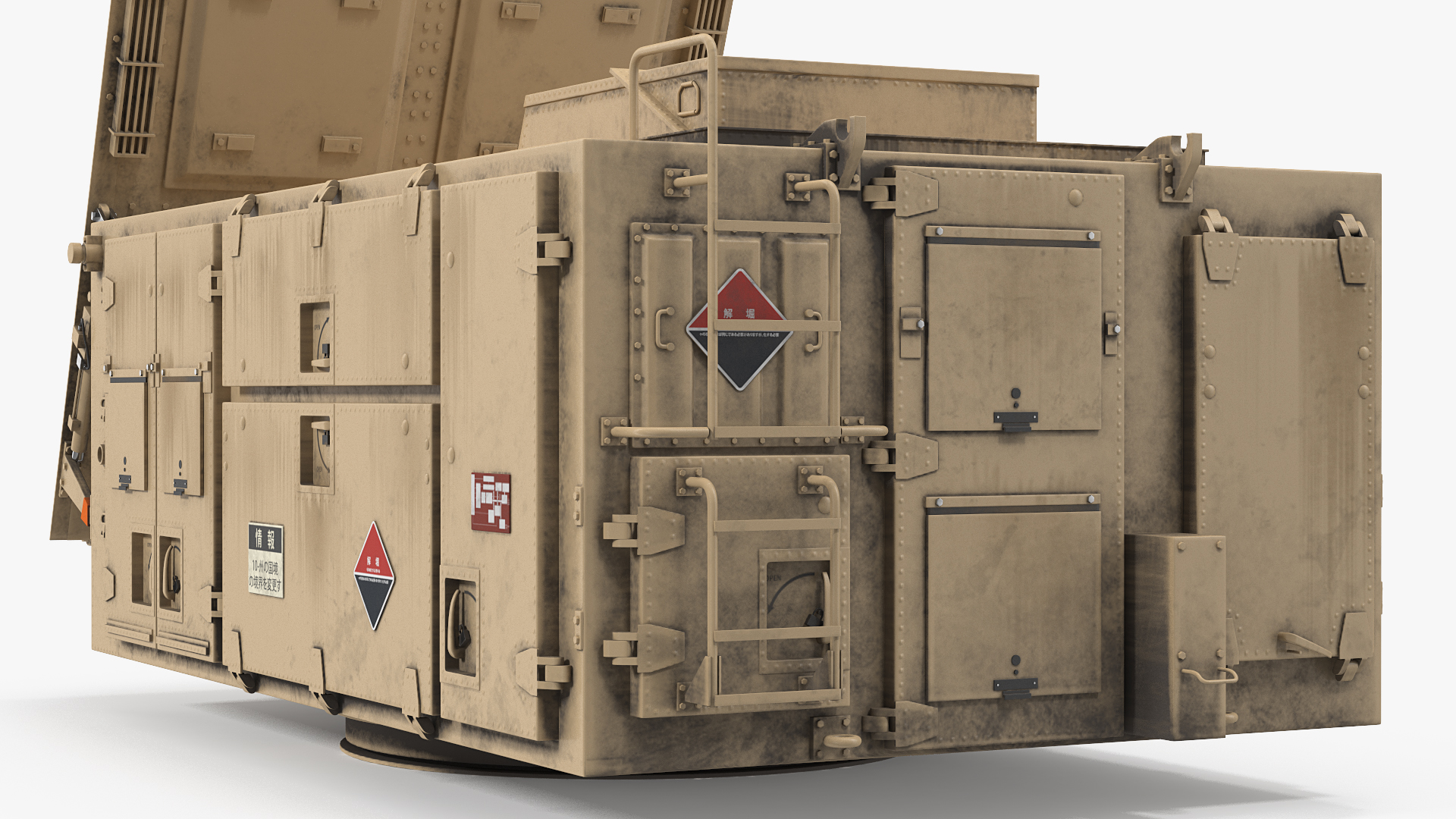 3D US Patriot MIM 104 AN MPQ53 65 Radar Sand