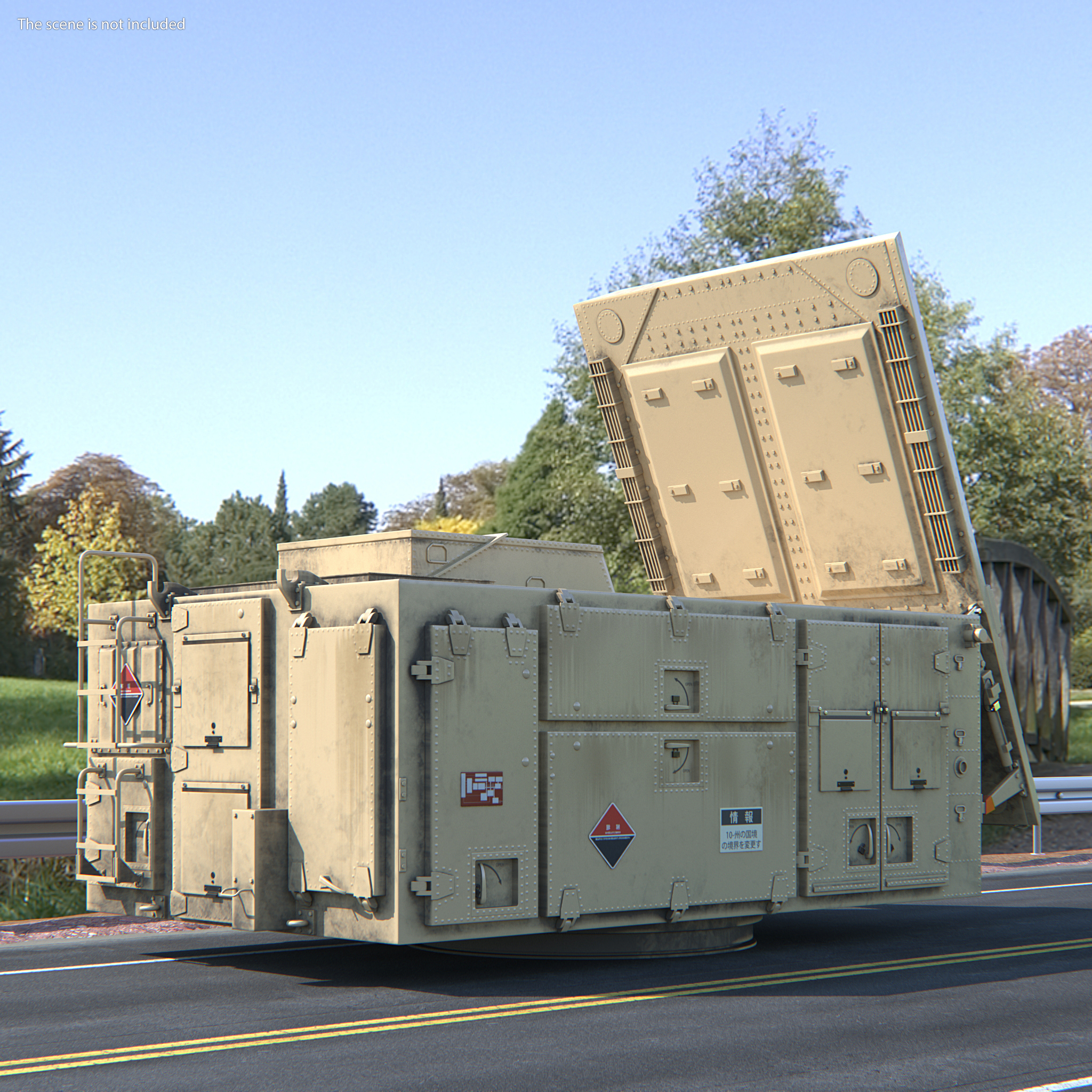 3D US Patriot MIM 104 AN MPQ53 65 Radar Sand