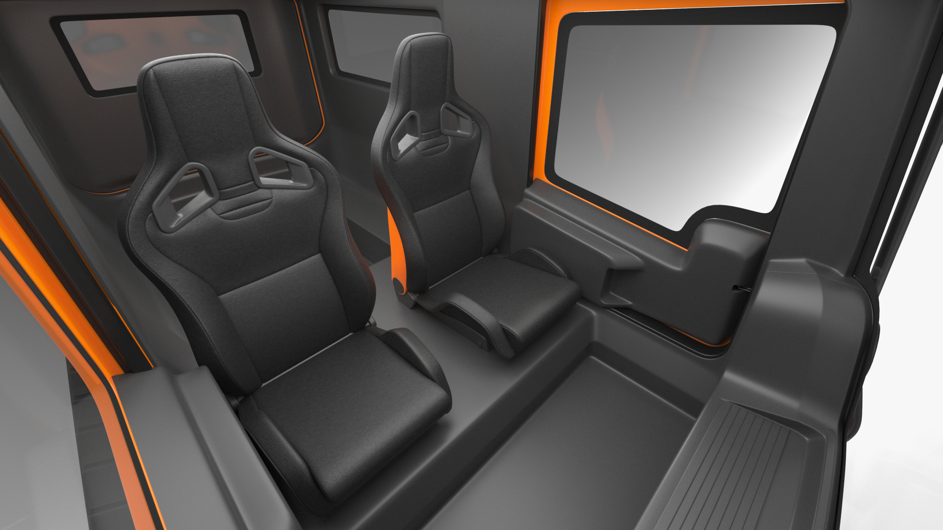 3D Venturi Antarctica Vehicle Simple Interior Rigged for Cinema 4D model