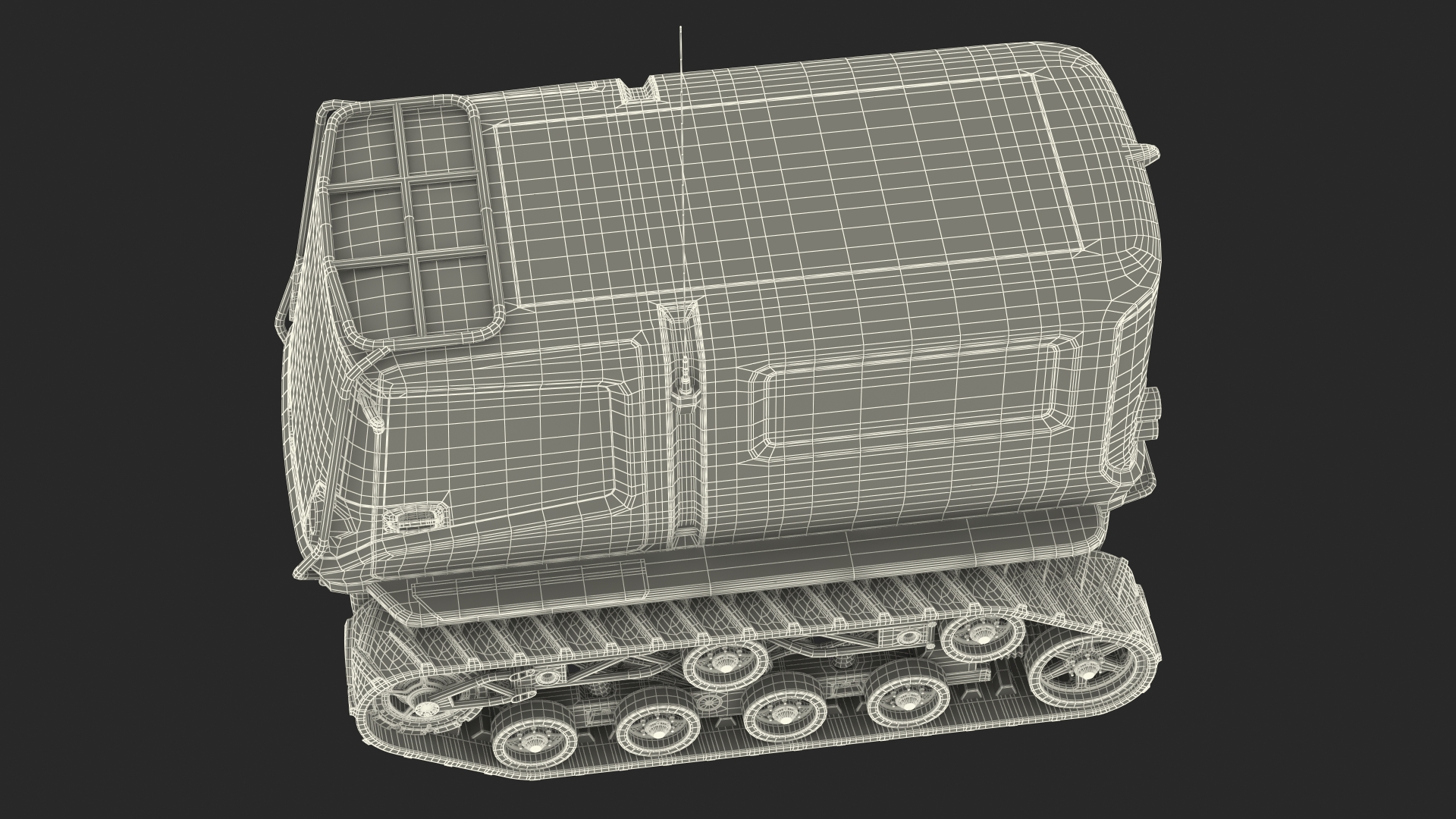 3D Venturi Antarctica Vehicle Simple Interior Rigged for Cinema 4D model