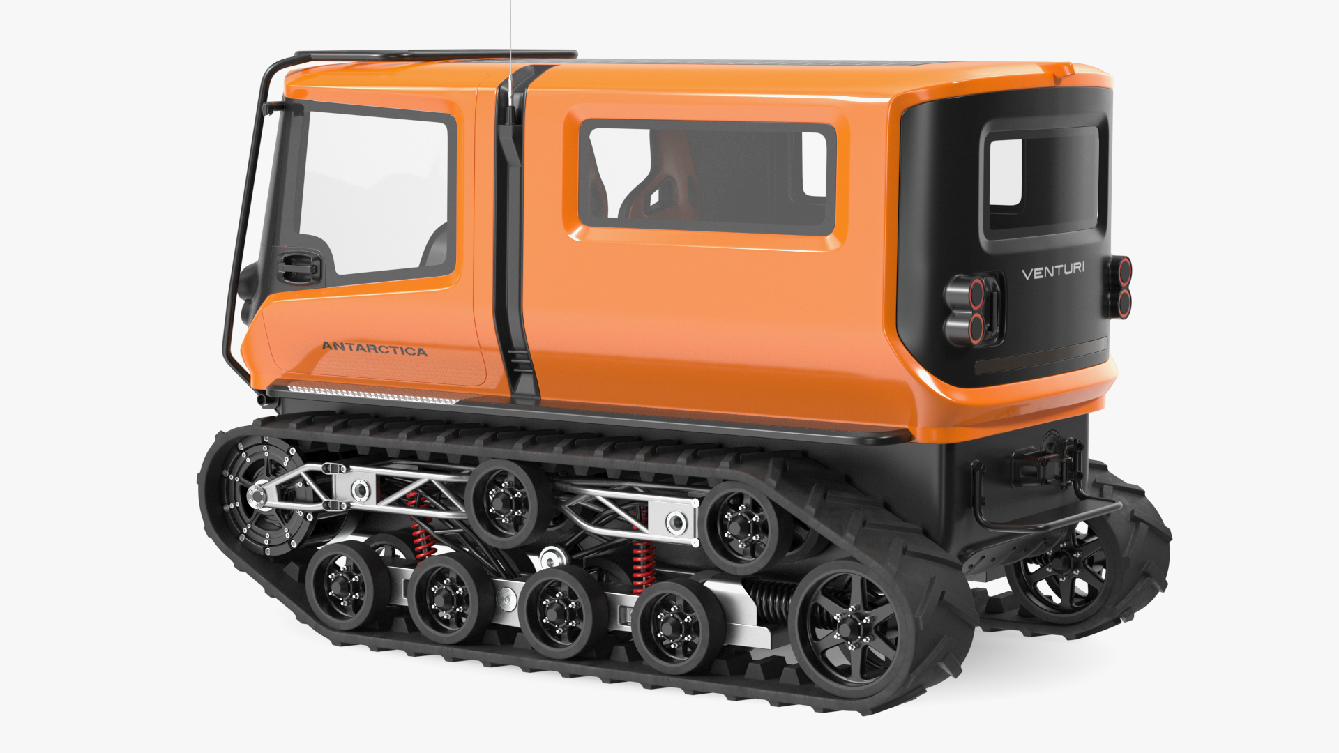 3D Venturi Antarctica Vehicle Simple Interior Rigged for Cinema 4D model