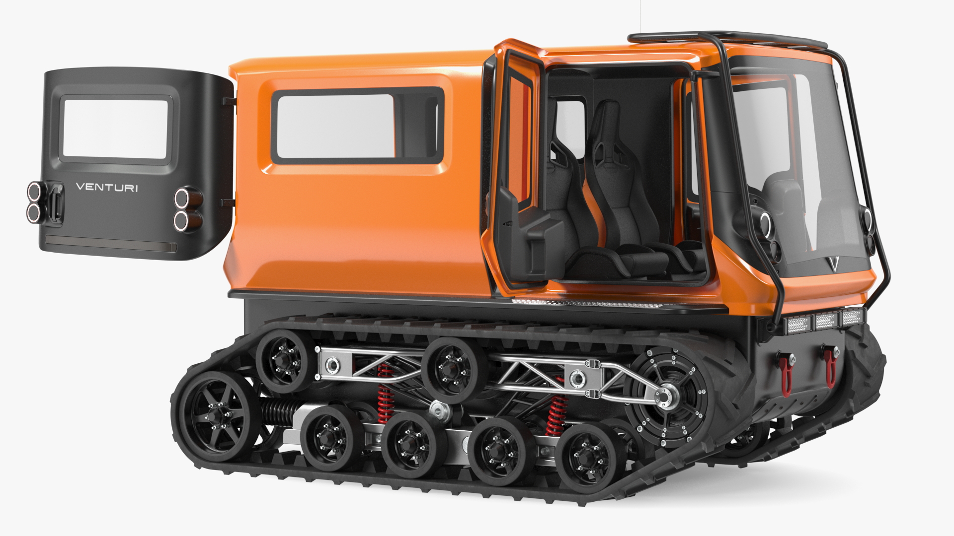 3D Venturi Antarctica Vehicle Simple Interior Rigged for Cinema 4D model