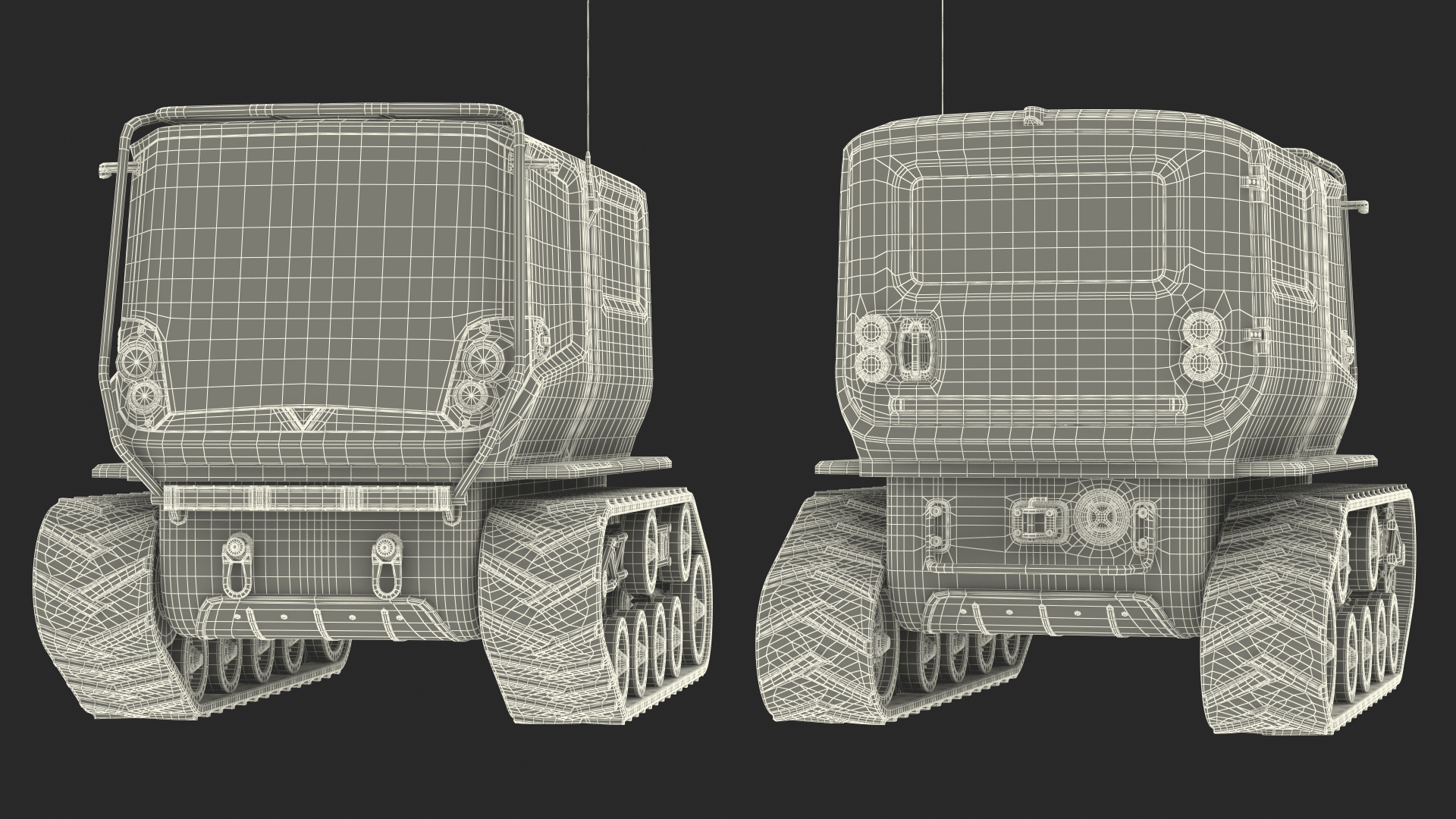 3D Venturi Antarctica Vehicle Simple Interior Rigged for Cinema 4D model
