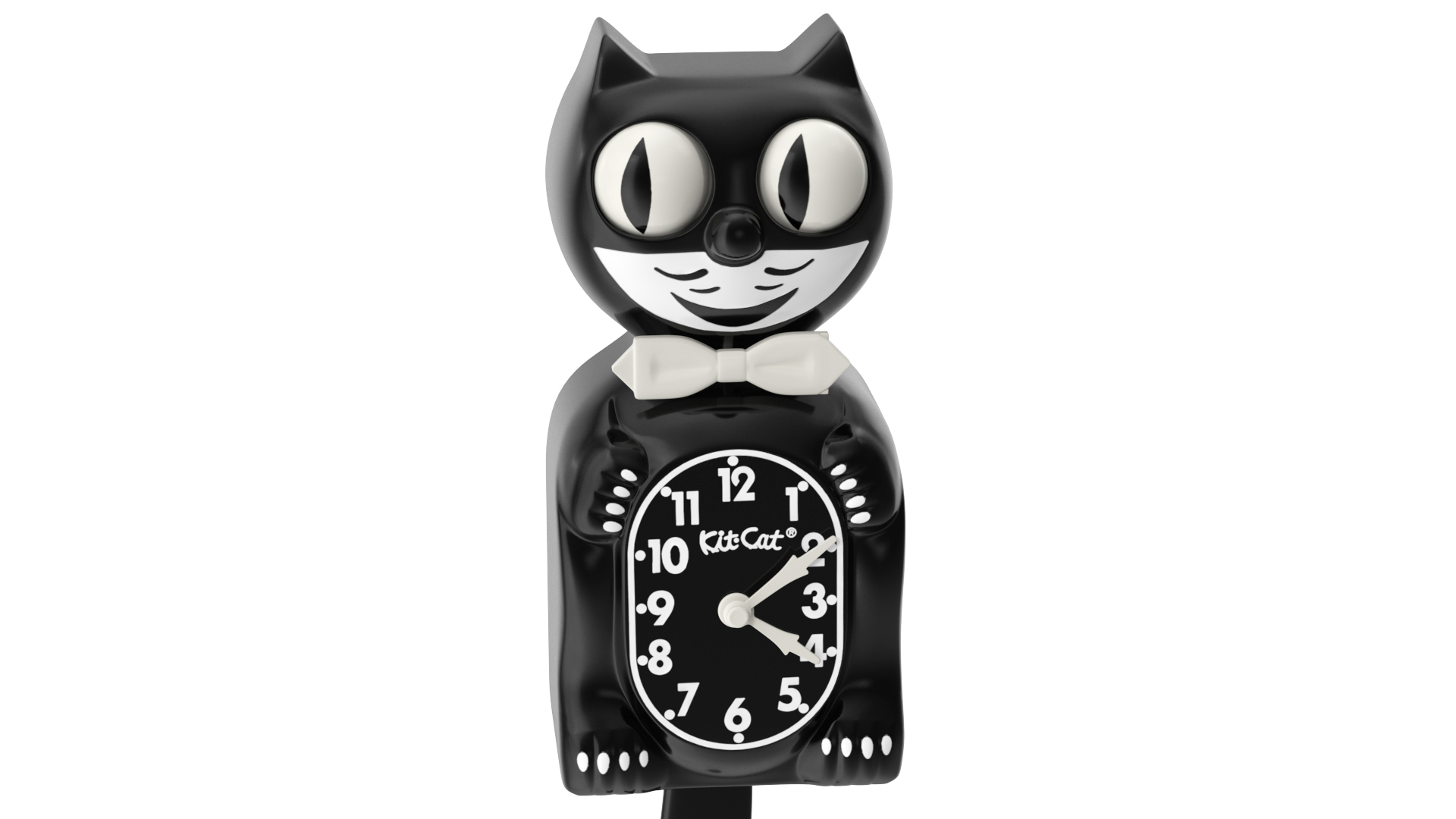 3D Classic Black Kit Cat Clock Rigged for Maya model