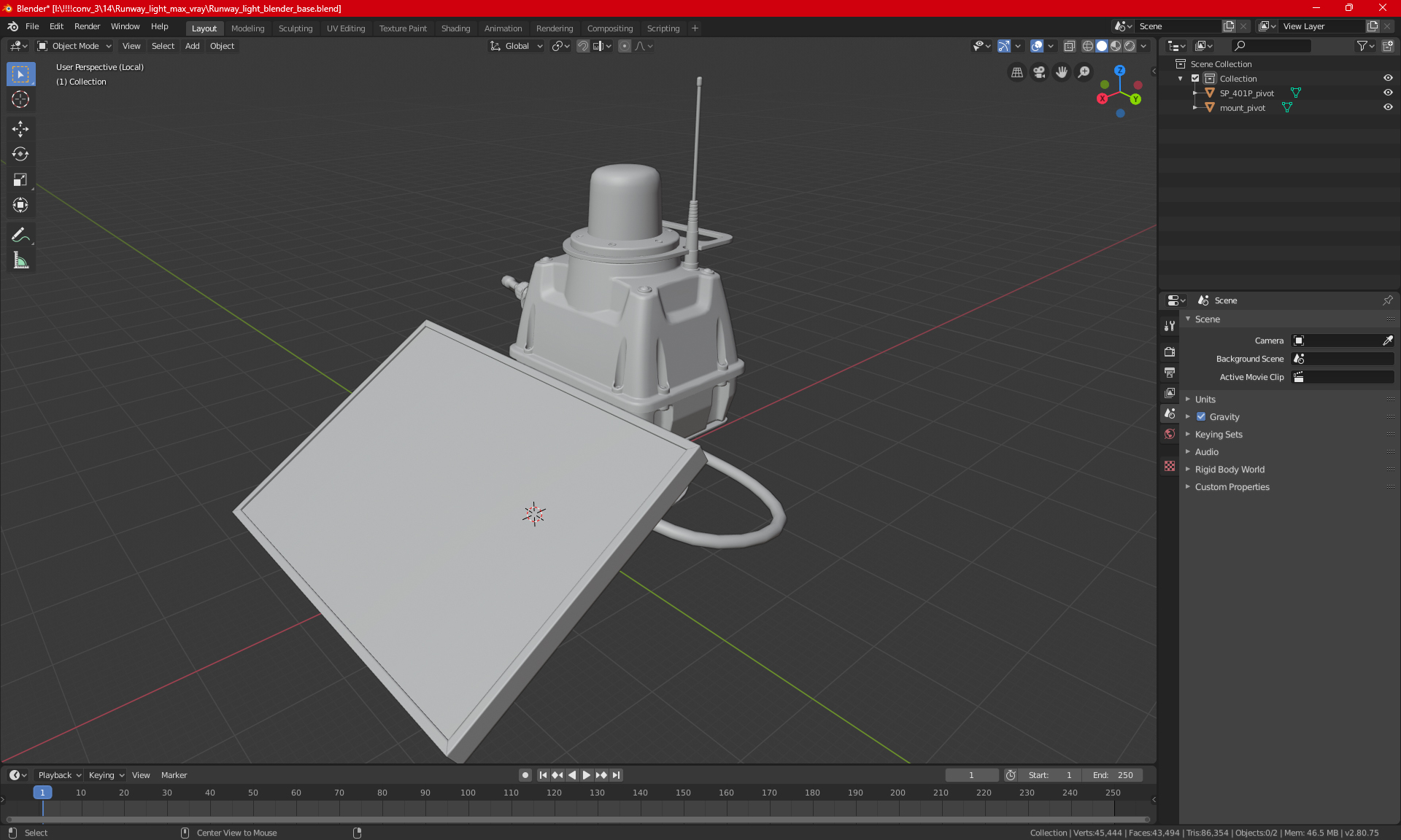 Runway light 3D