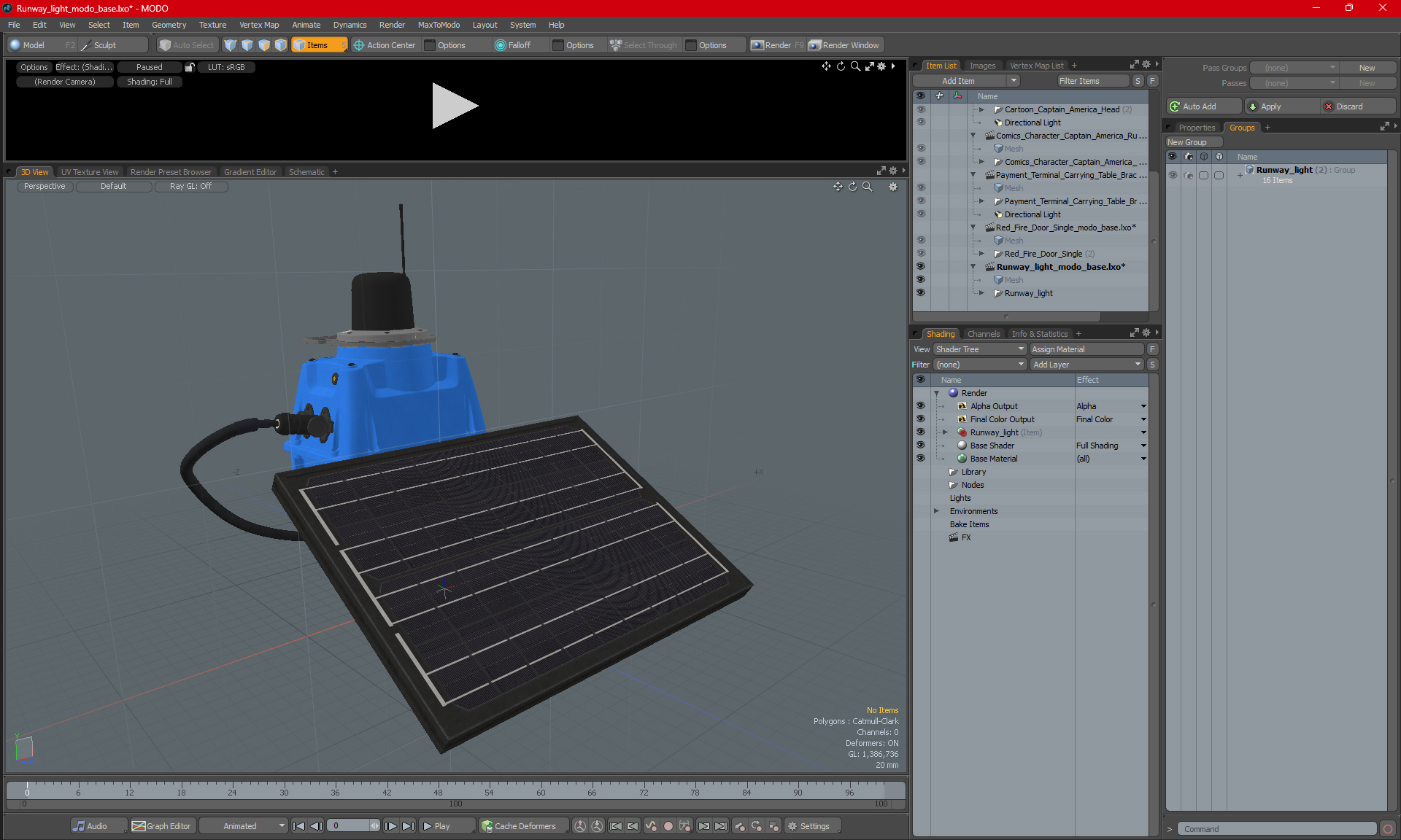 Runway light 3D