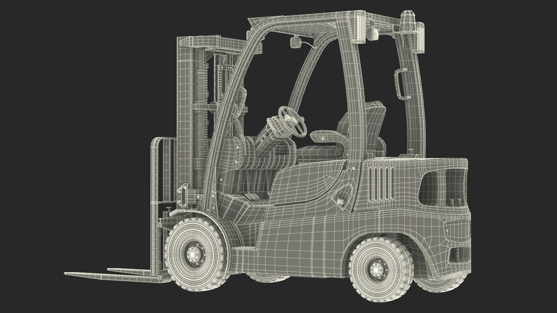 Toyota Core Electric Forklift 3D model