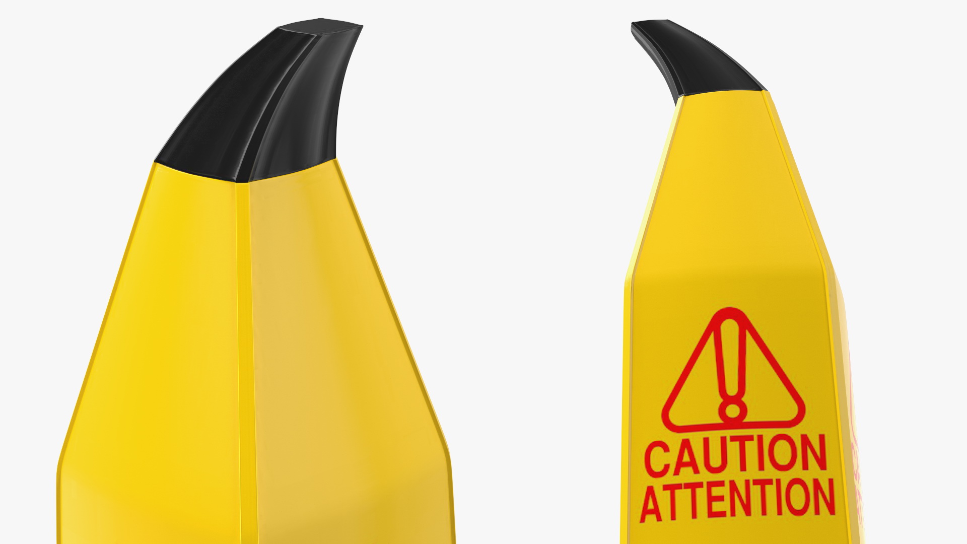 Banana Cone Caution Wet Floor Sign 90cm 3D model