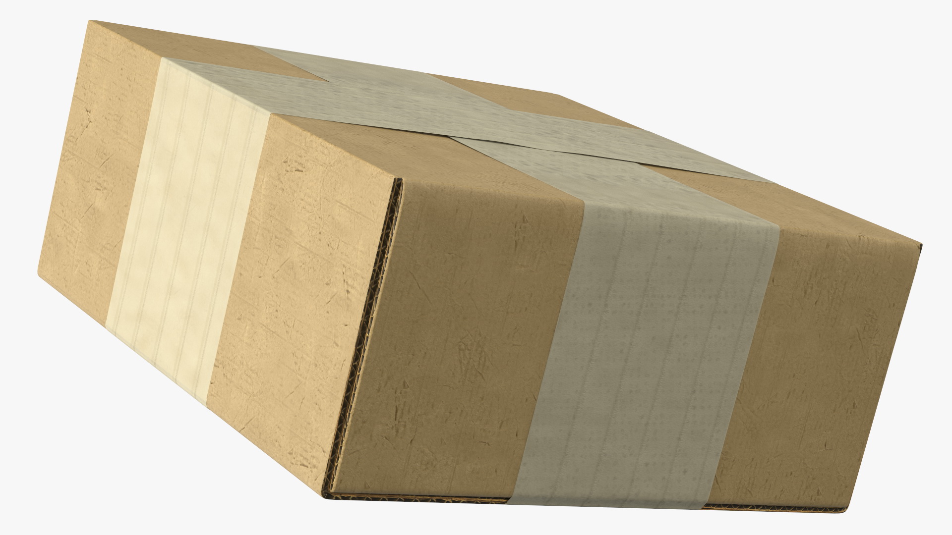3D model Cardboard Box Closed with Tape