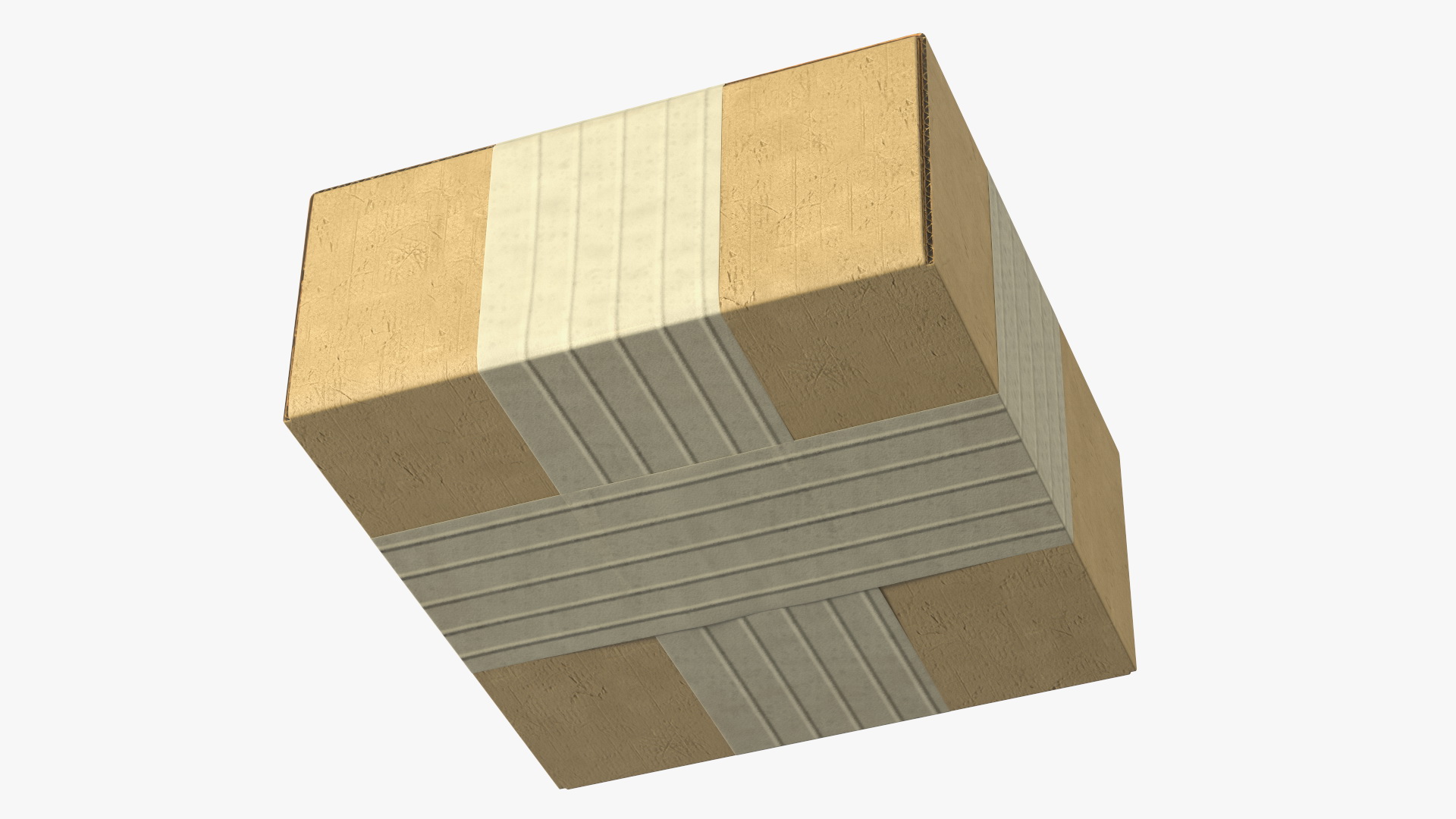 3D model Cardboard Box Closed with Tape