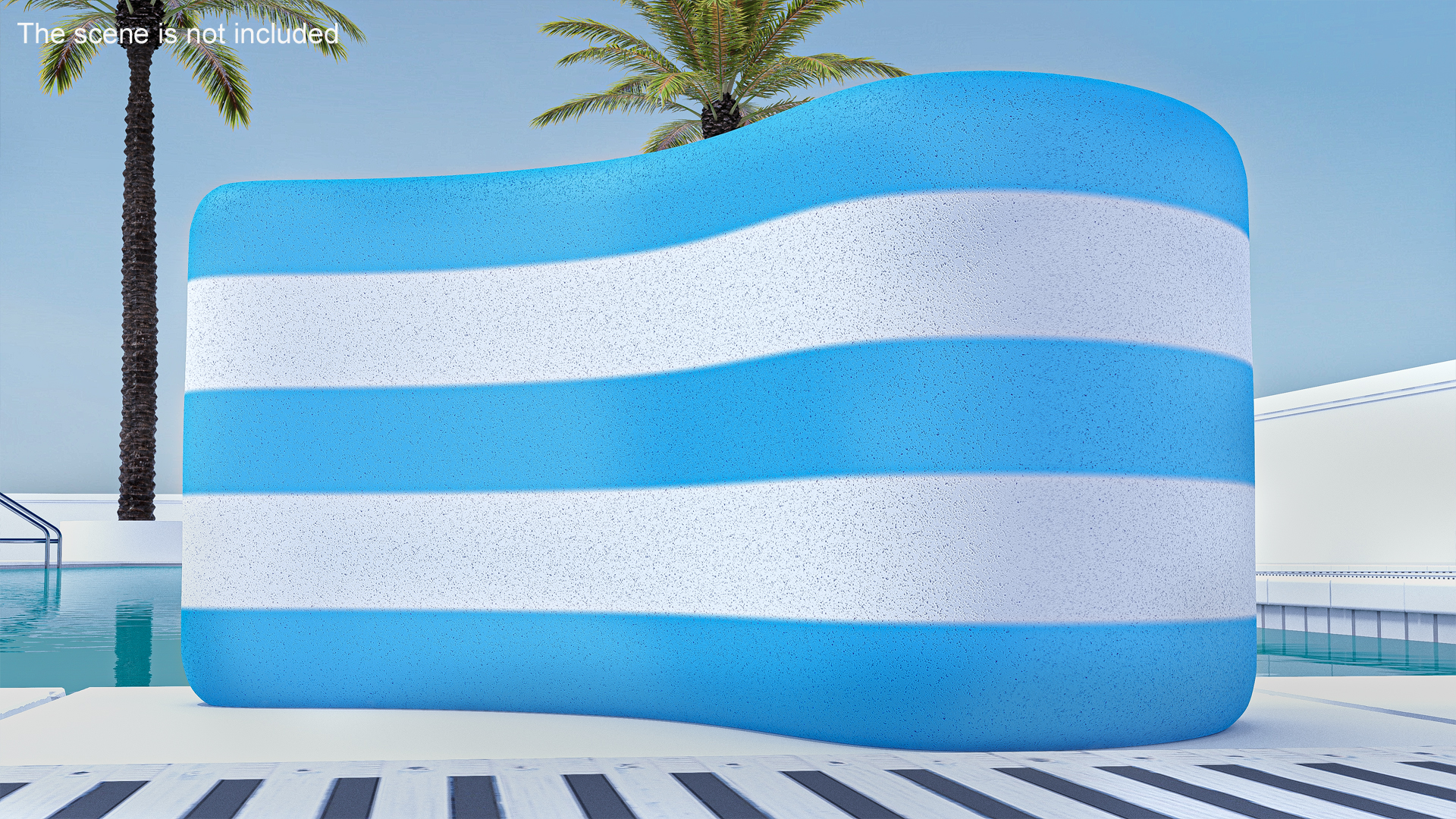 3D model Swim Training Pull Buoy Speedo Blue and White