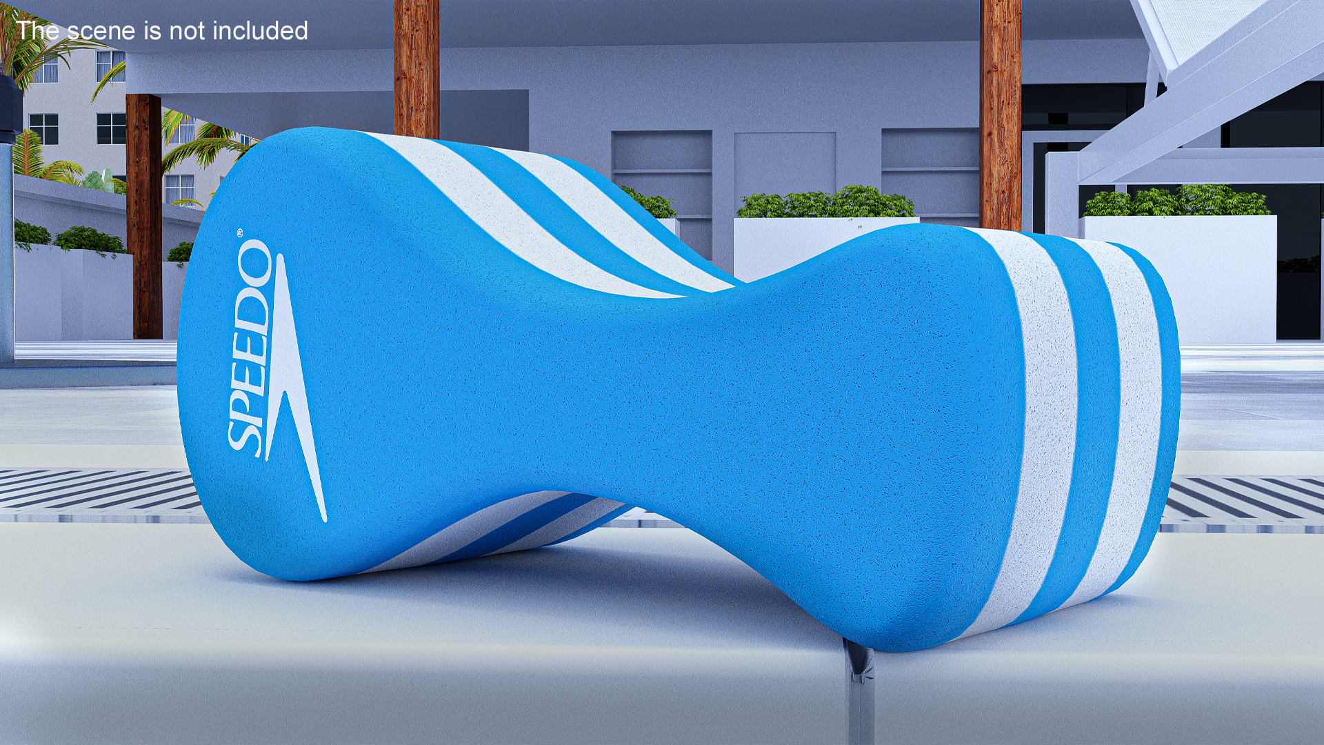 3D model Swim Training Pull Buoy Speedo Blue and White