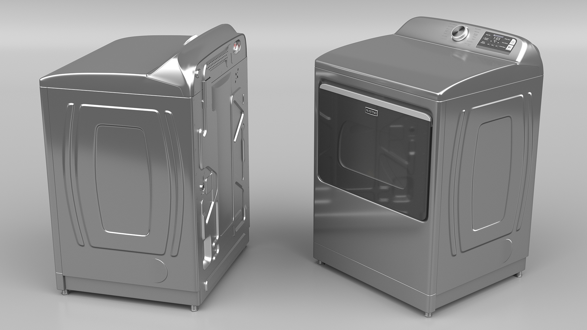 Maytag Clothes Dryer Machine Metallic 3D