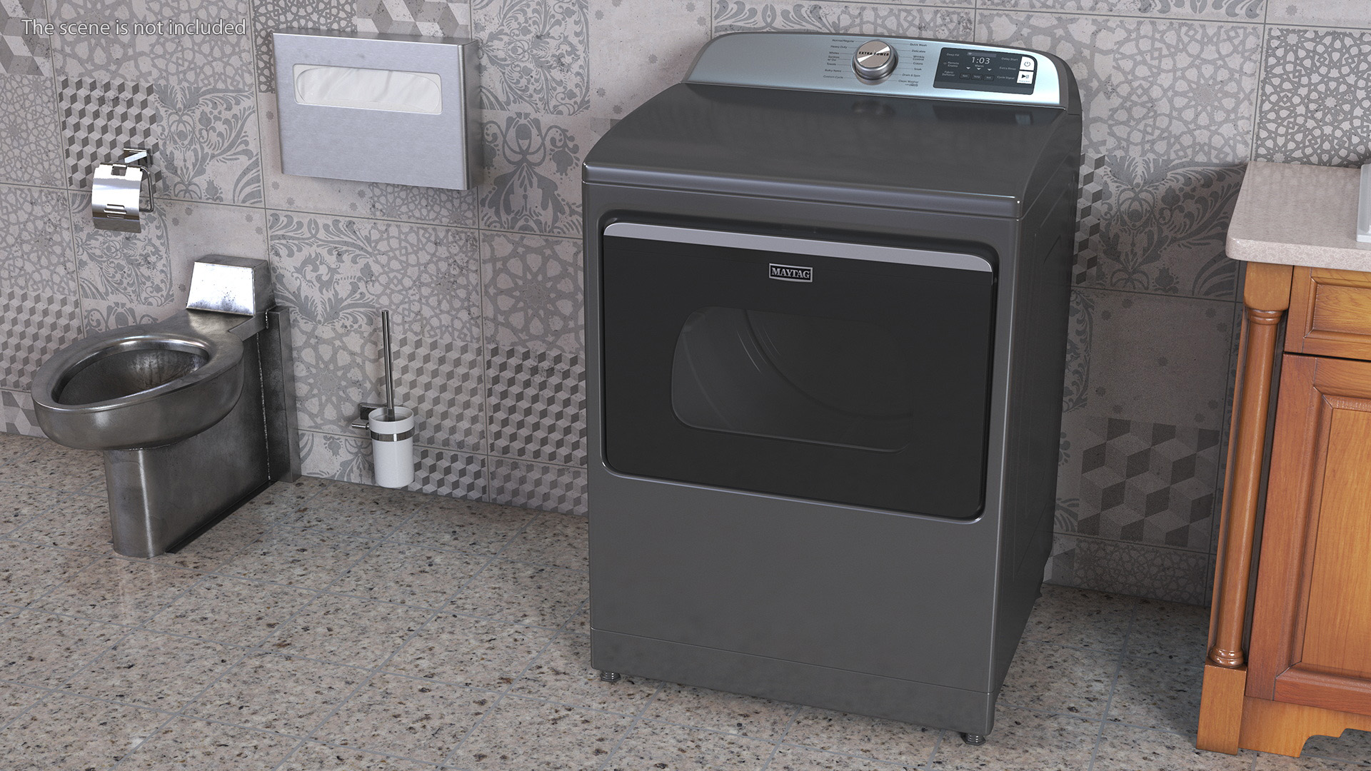 Maytag Clothes Dryer Machine Metallic 3D