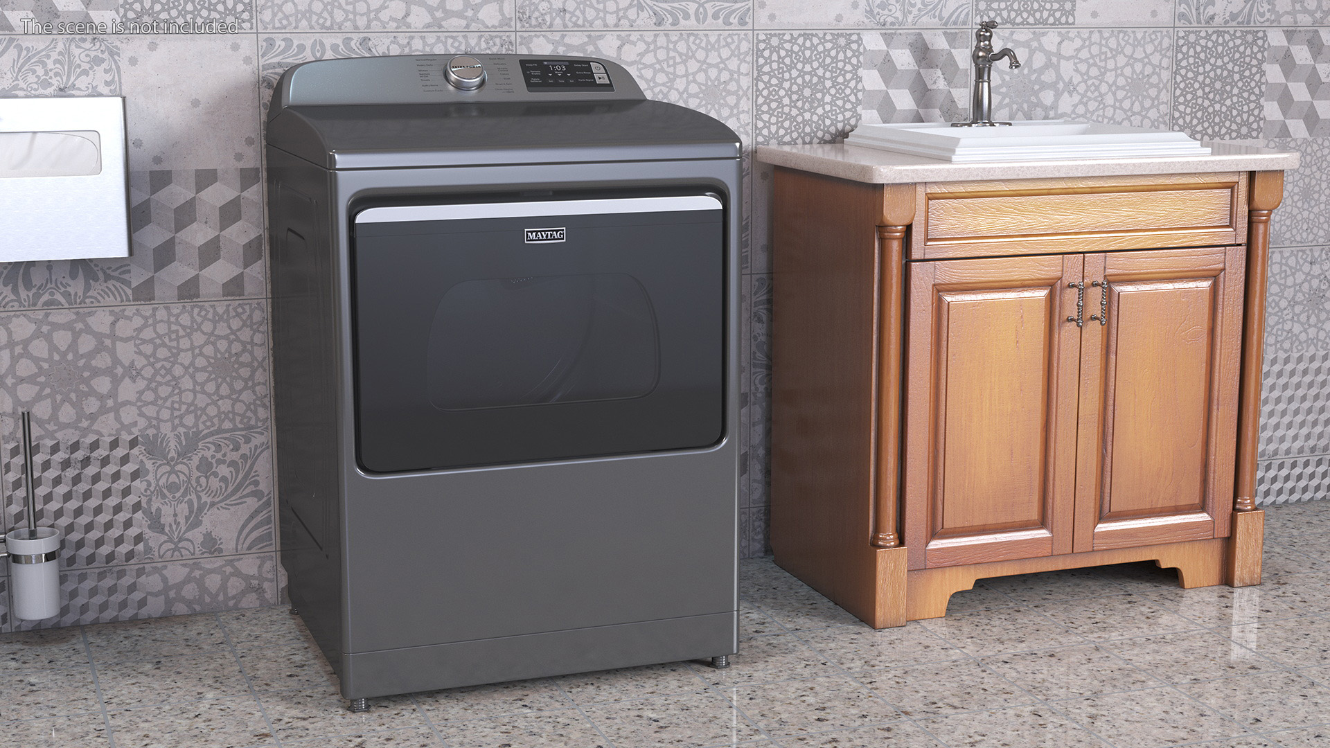 Maytag Clothes Dryer Machine Metallic 3D