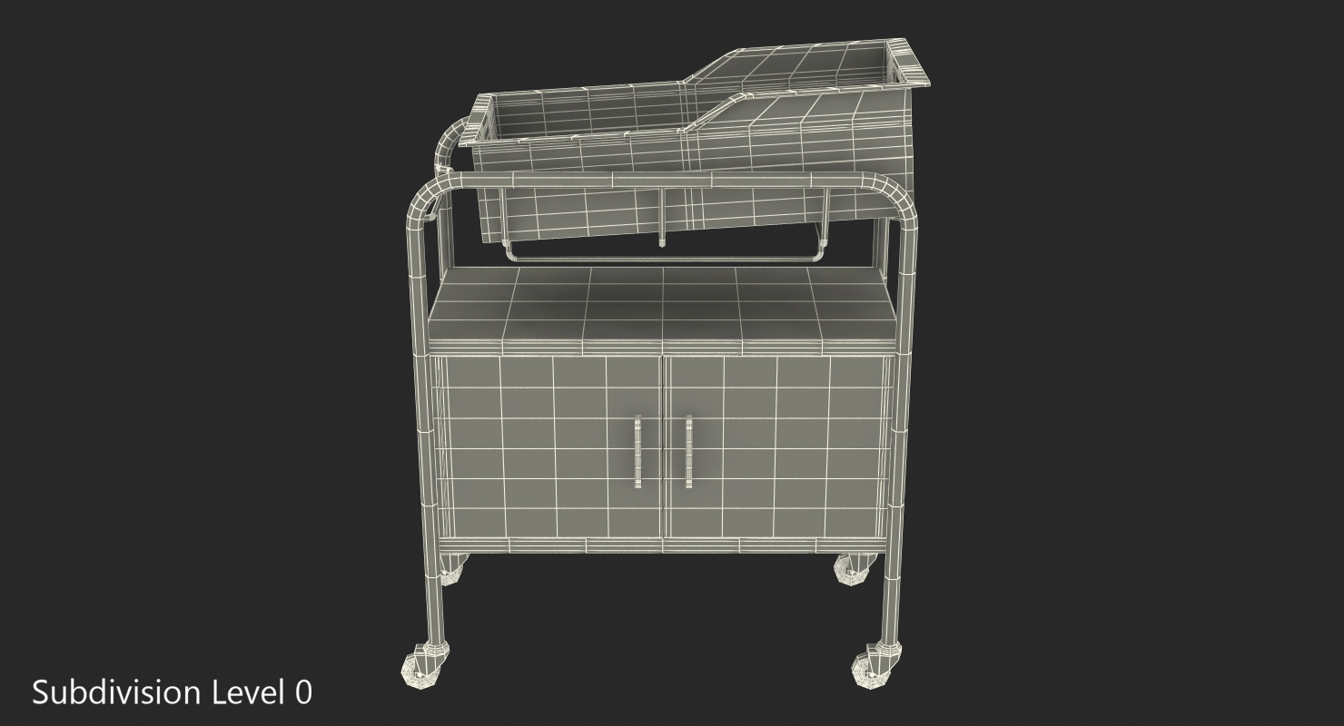 Hospital Bassinet 3D