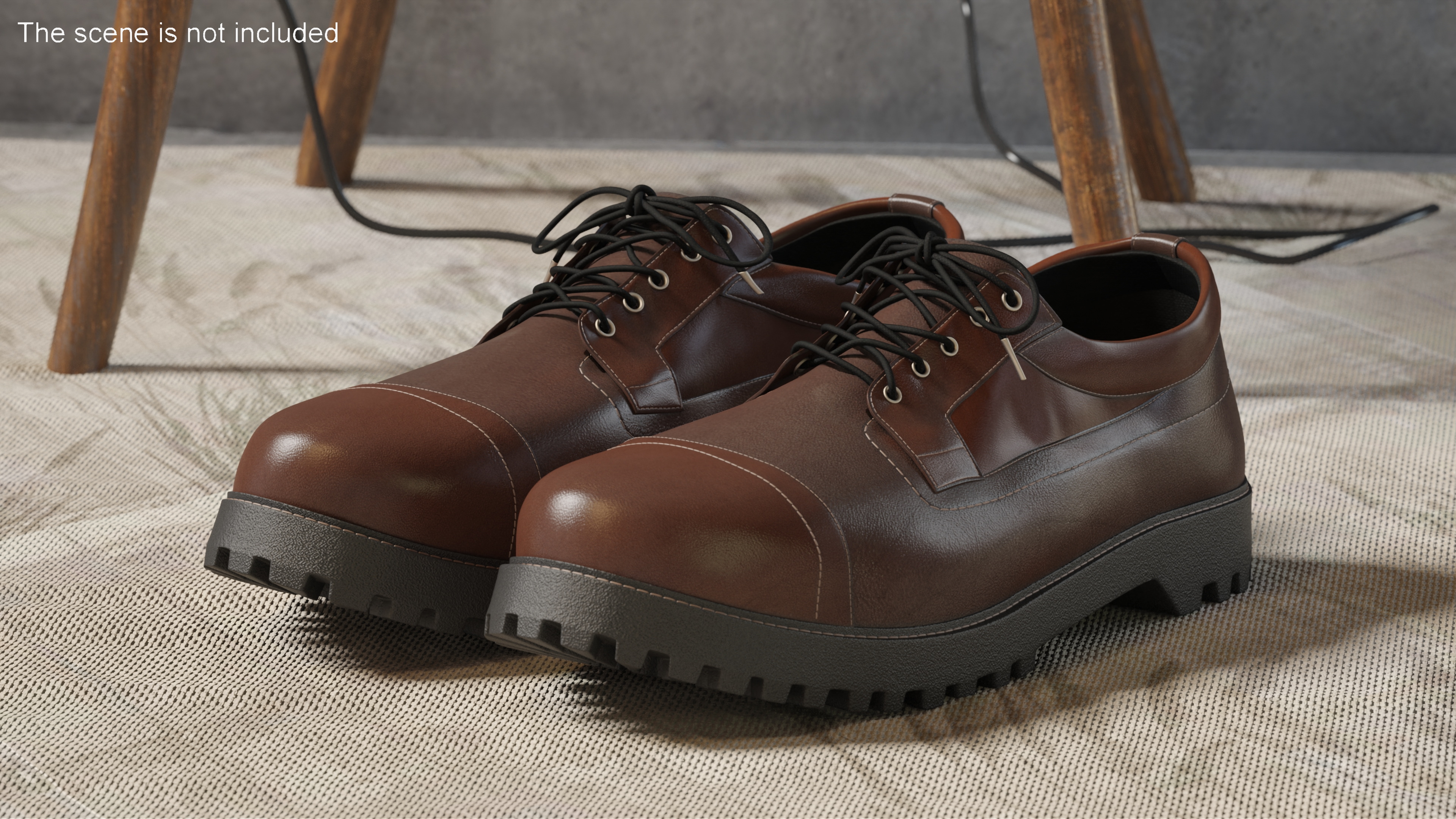 3D model Classic Men Leather Shoes