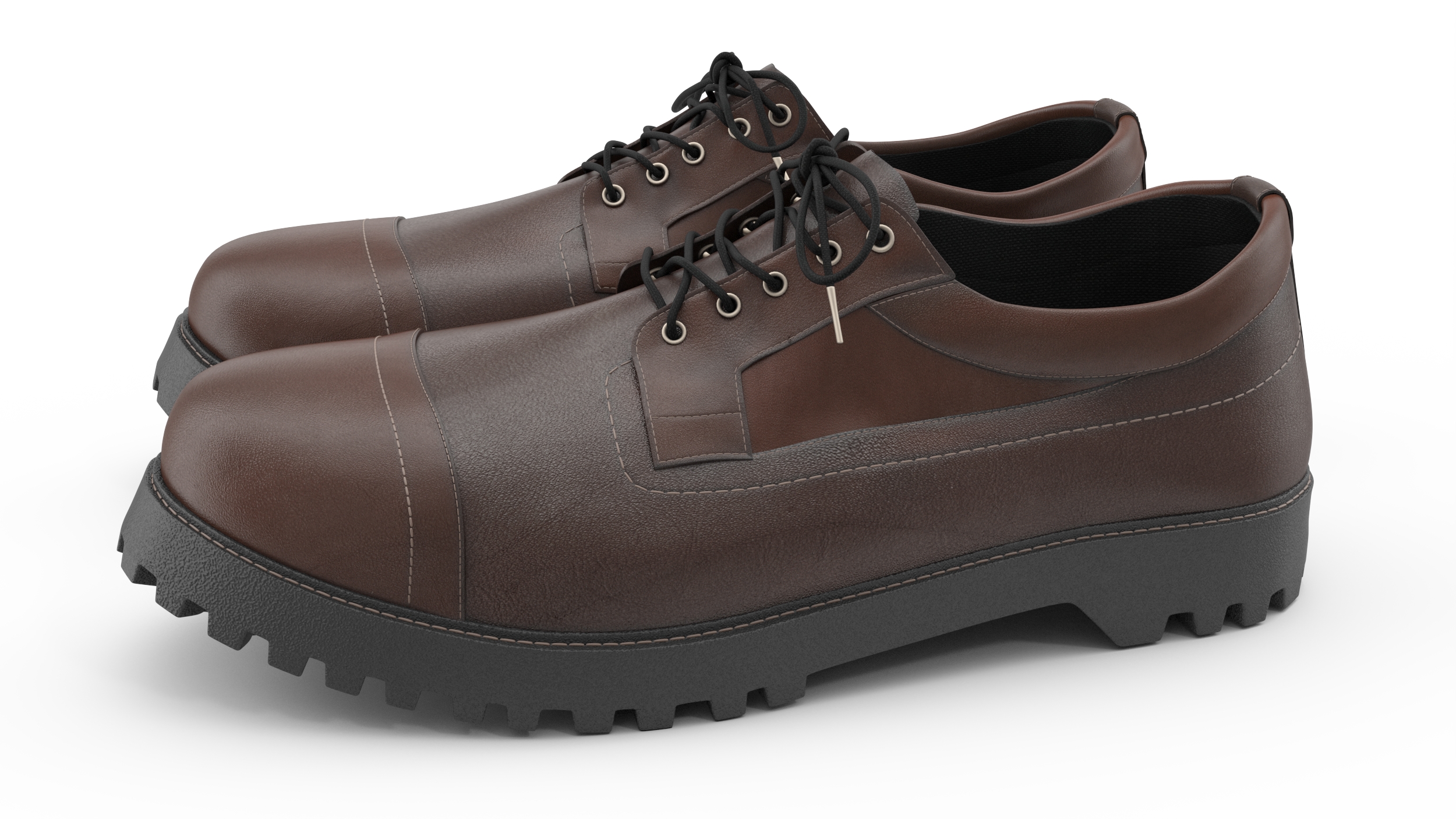 3D model Classic Men Leather Shoes