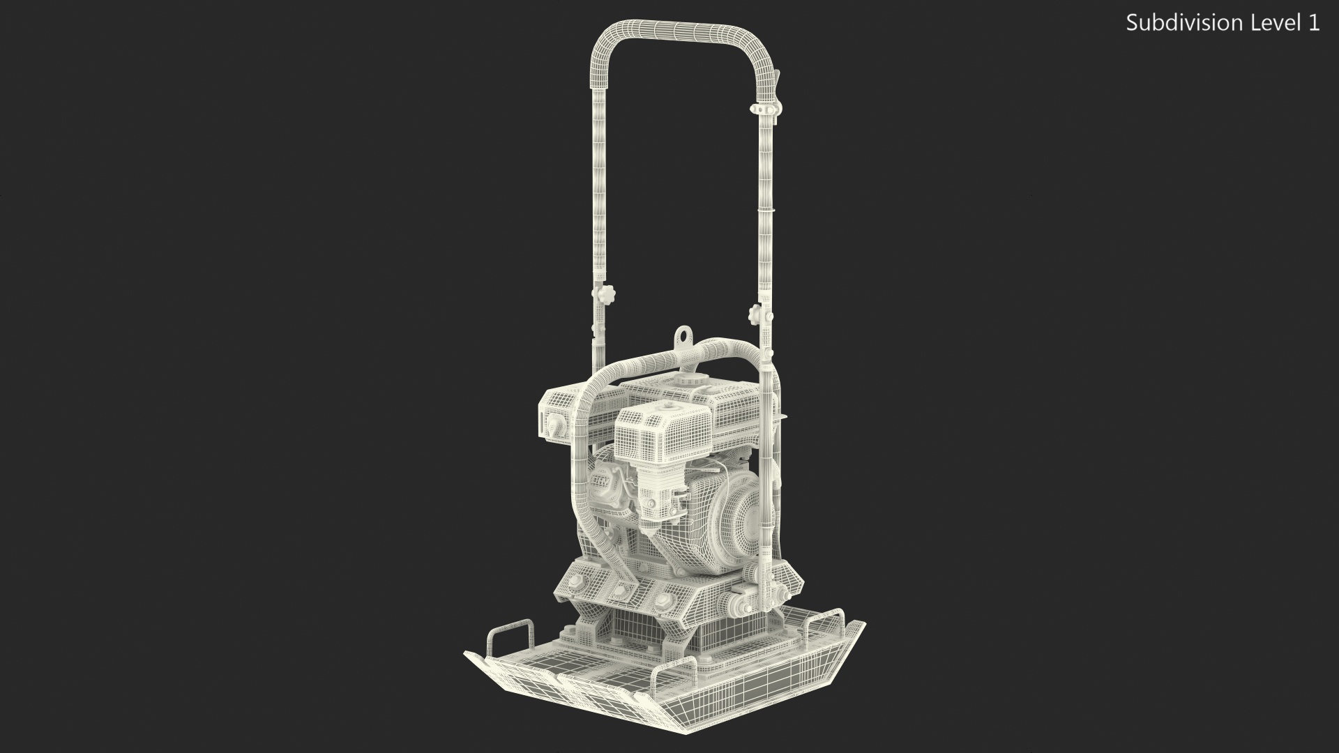 3D model Gasoline Vibratory Plate Compactor Dirty