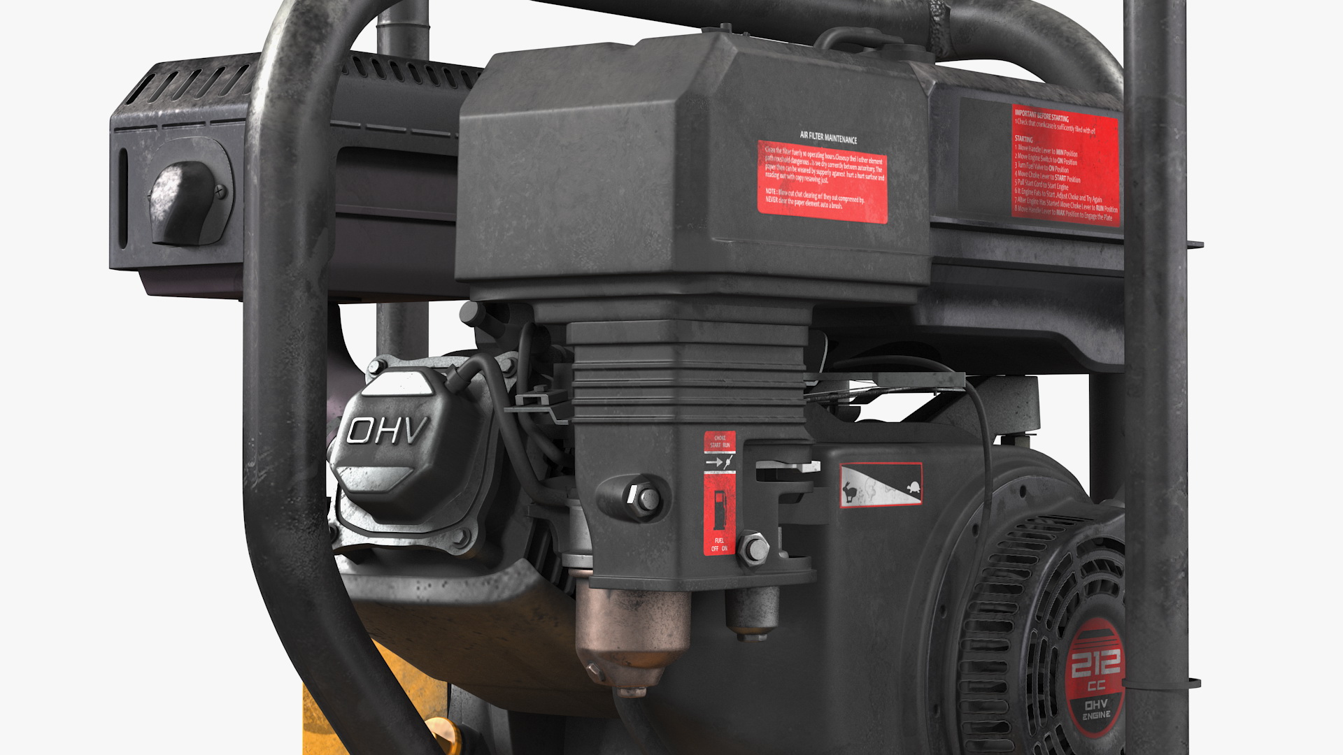 3D model Gasoline Vibratory Plate Compactor Dirty