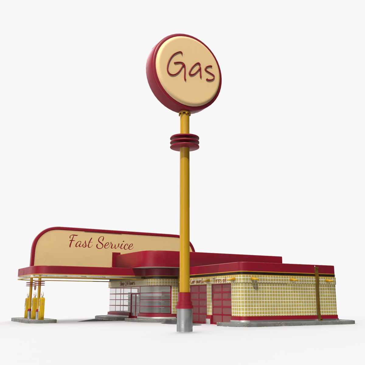 Retro Petrol Station