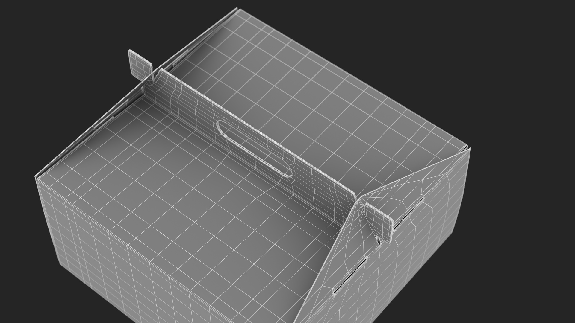 3D model W Packaging Cake Box Pink No Window