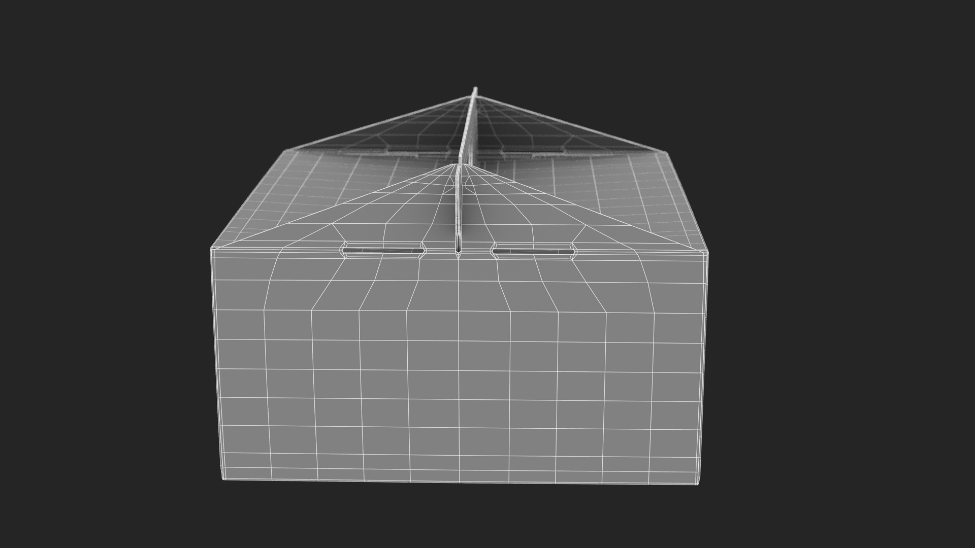 3D model W Packaging Cake Box Pink No Window