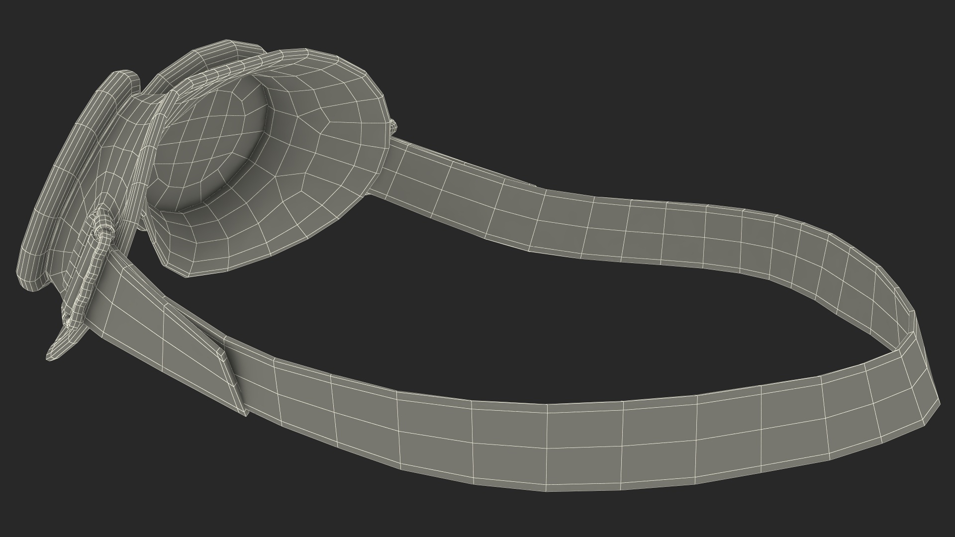 NATO Protection Goggles Green 3D model