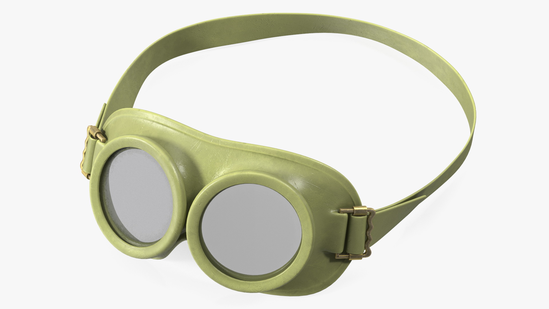 NATO Protection Goggles Green 3D model