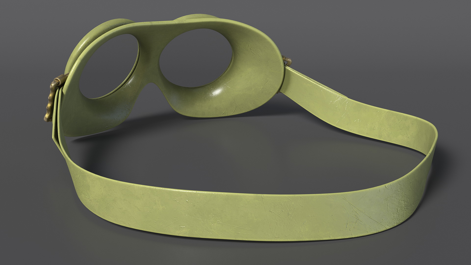 NATO Protection Goggles Green 3D model