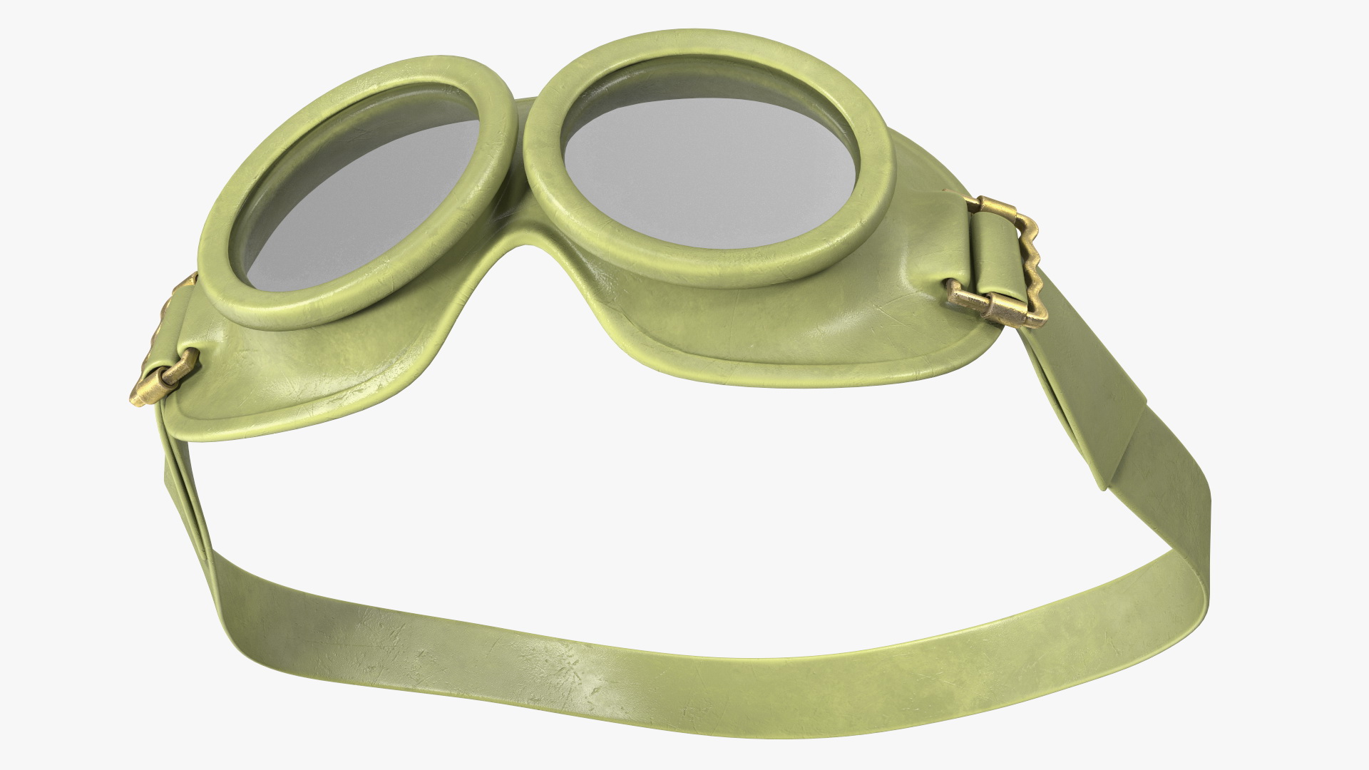 NATO Protection Goggles Green 3D model
