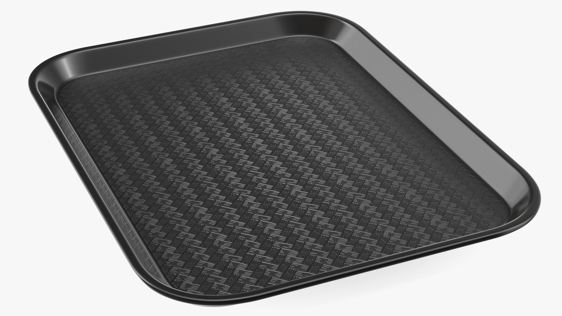 3D Plastic Fast Food Tray Black model
