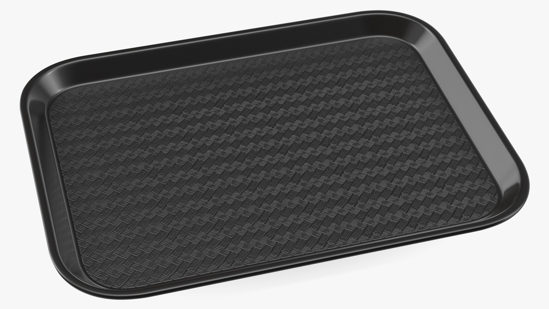 3D Plastic Fast Food Tray Black model