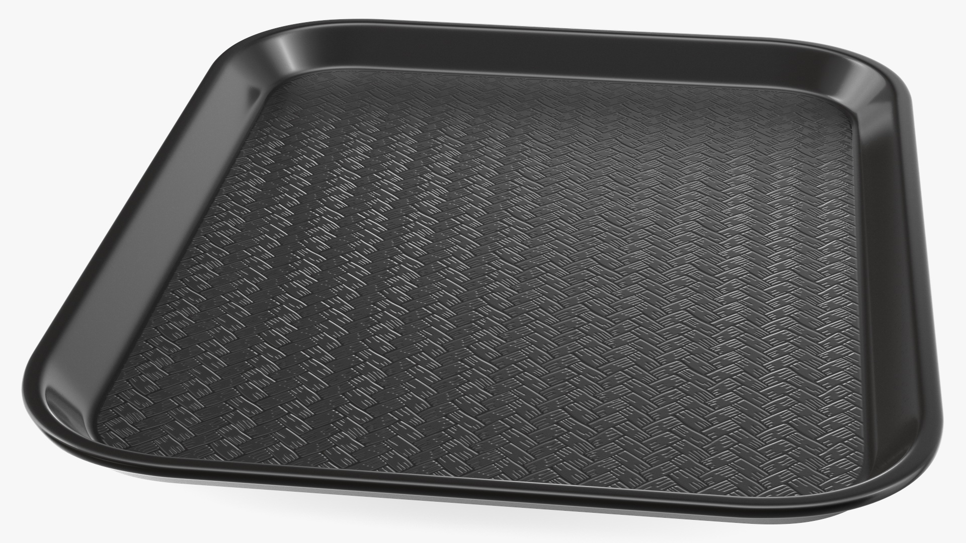 3D Plastic Fast Food Tray Black model