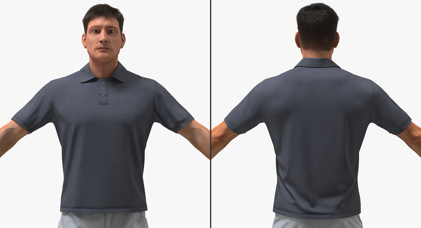 Man Casual Style 2 with Fur 3D