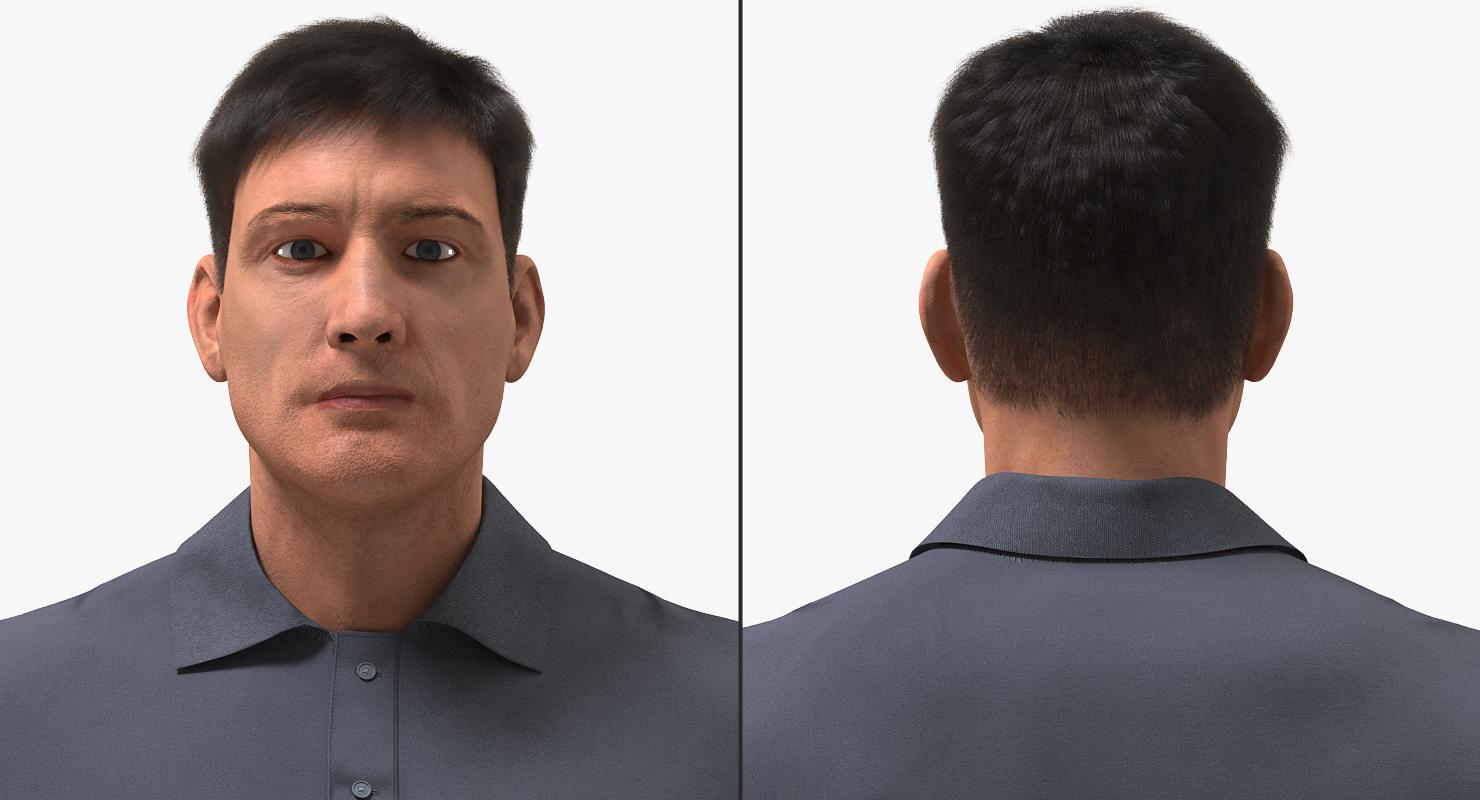 Man Casual Style 2 with Fur 3D