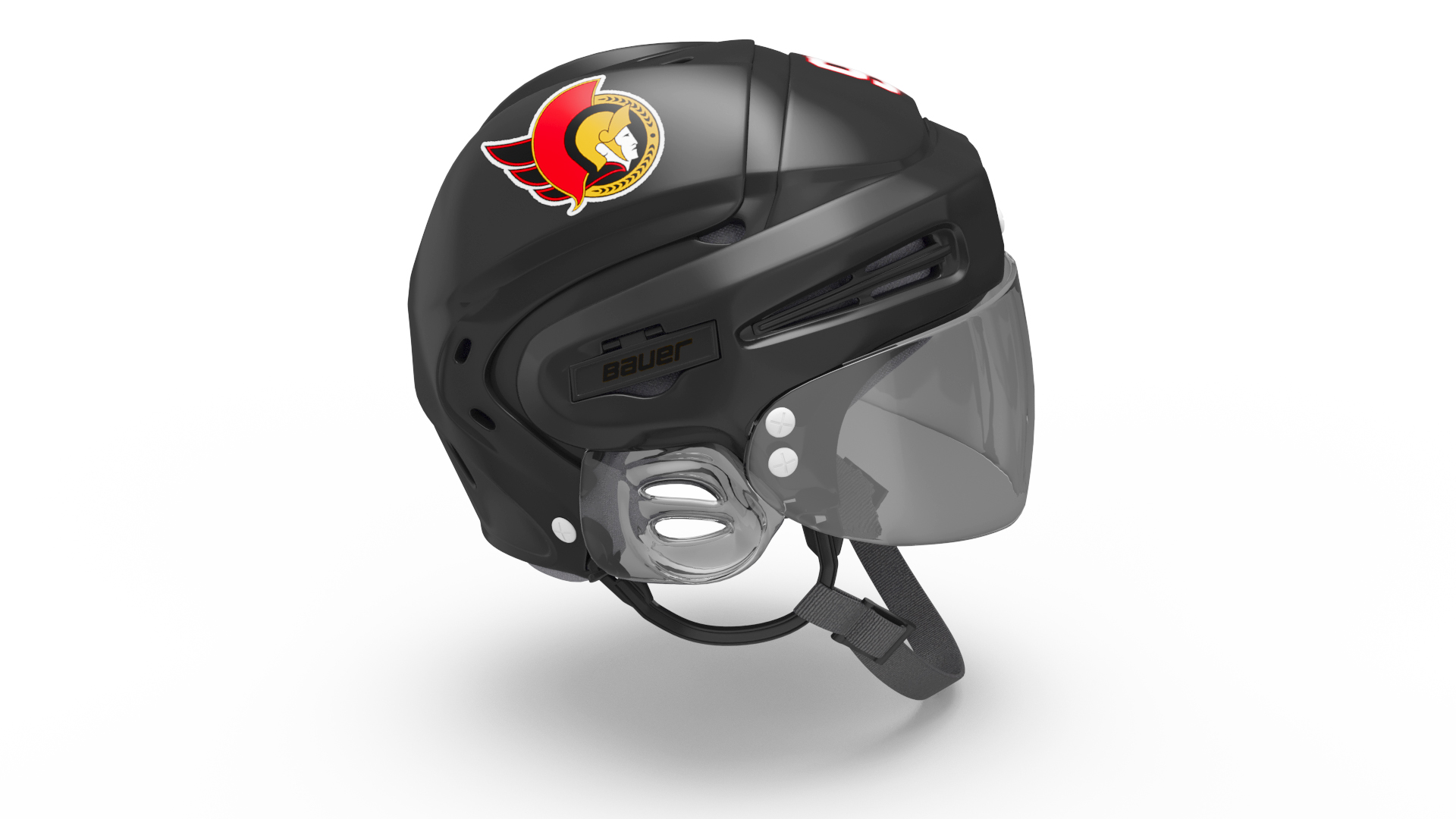 Hockey Helmet Ottawa Senators 3D model