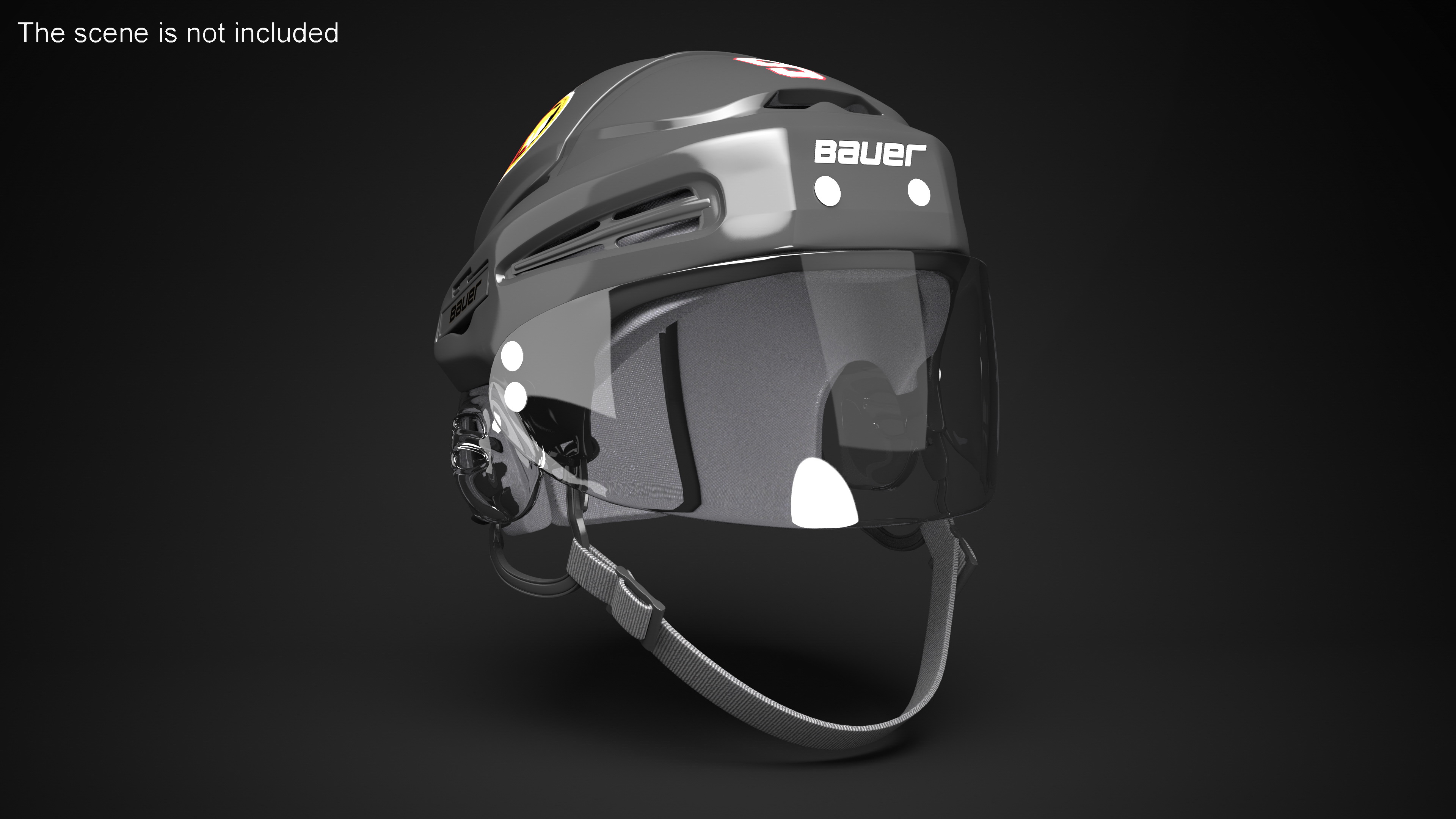 Hockey Helmet Ottawa Senators 3D model