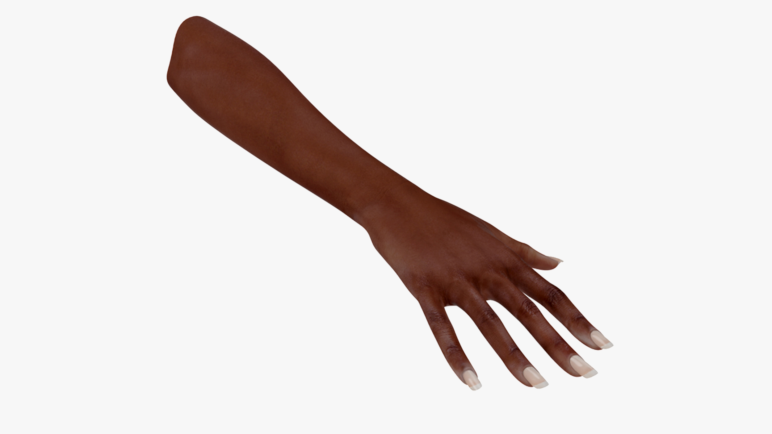 African Woman Hand Rigged for Maya 3D model